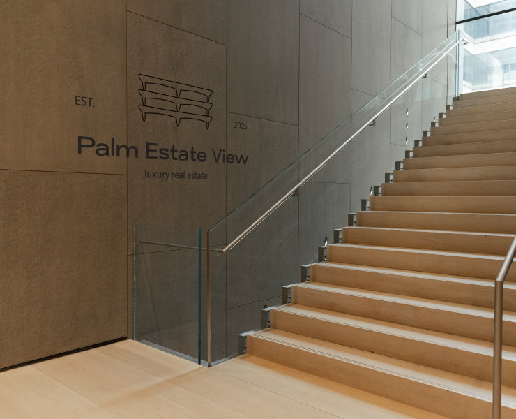 Palm Estate View - logotype and brand identity — Брендинг на Dprofile