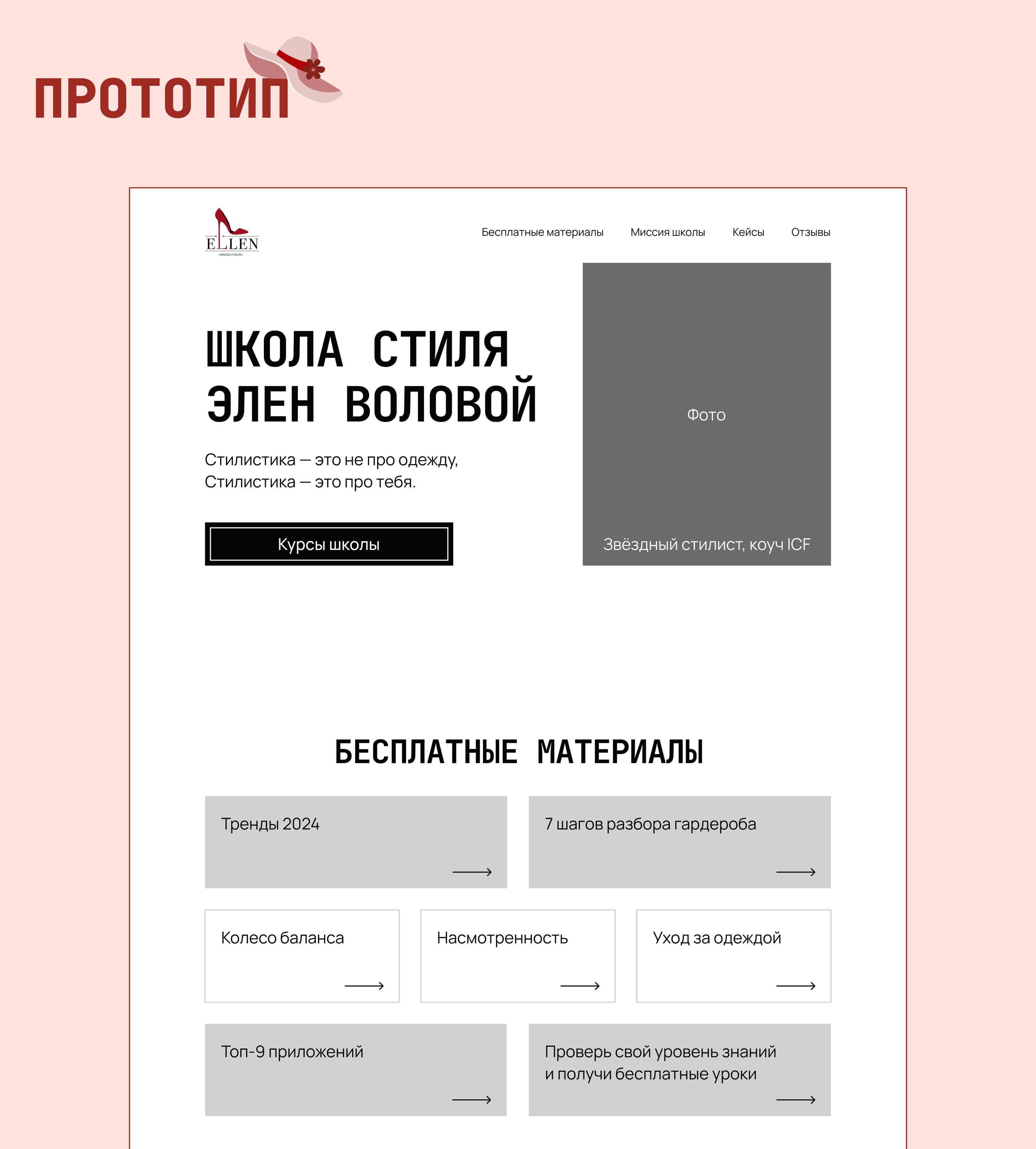 Сайт для онлайн-школы стиля — Изображение №3 — Интерфейсы на Dprofile
