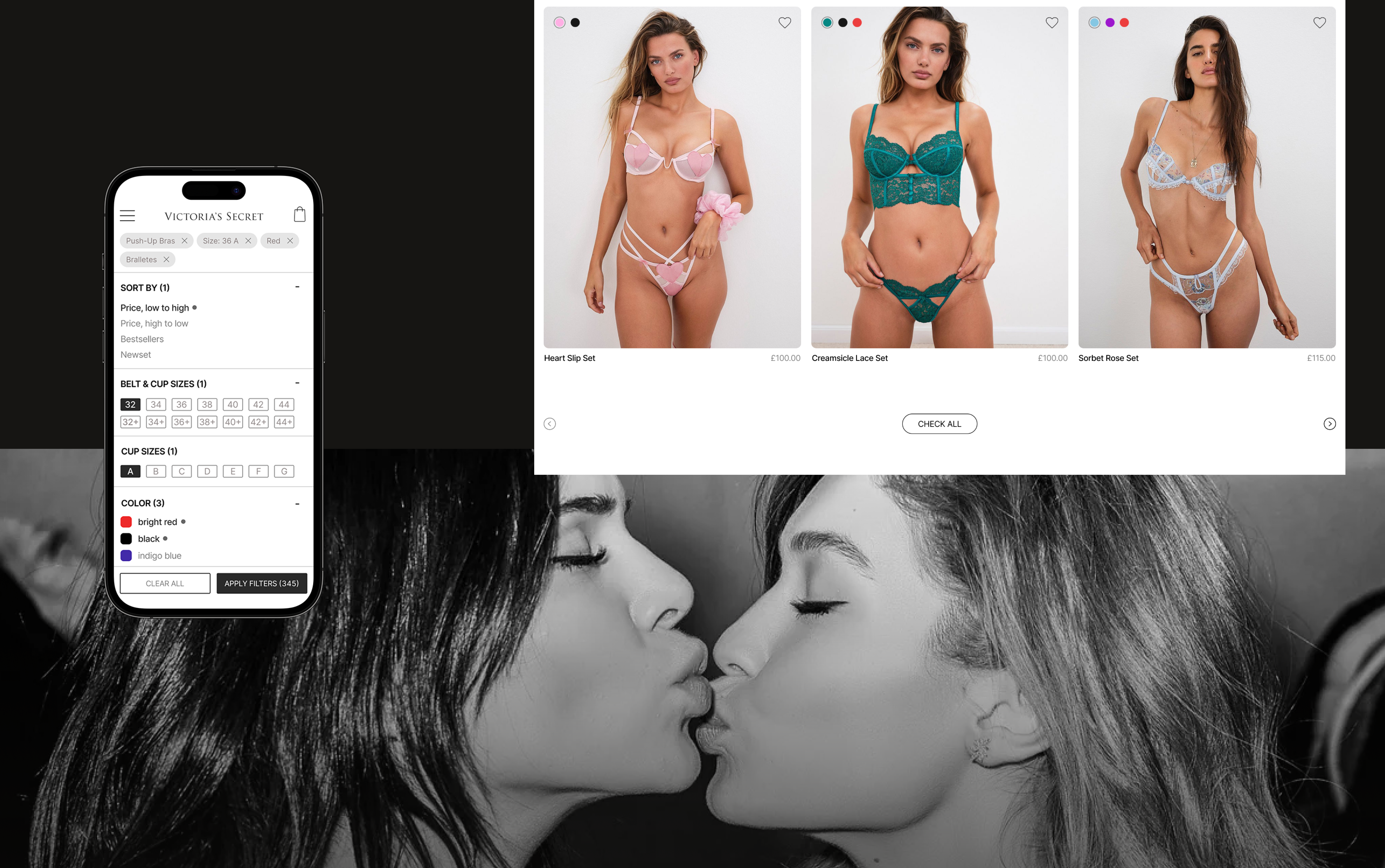 Victoria's secret | E-commerce website redesign — Изображение №16 — Интерфейсы, Графика на Dprofile