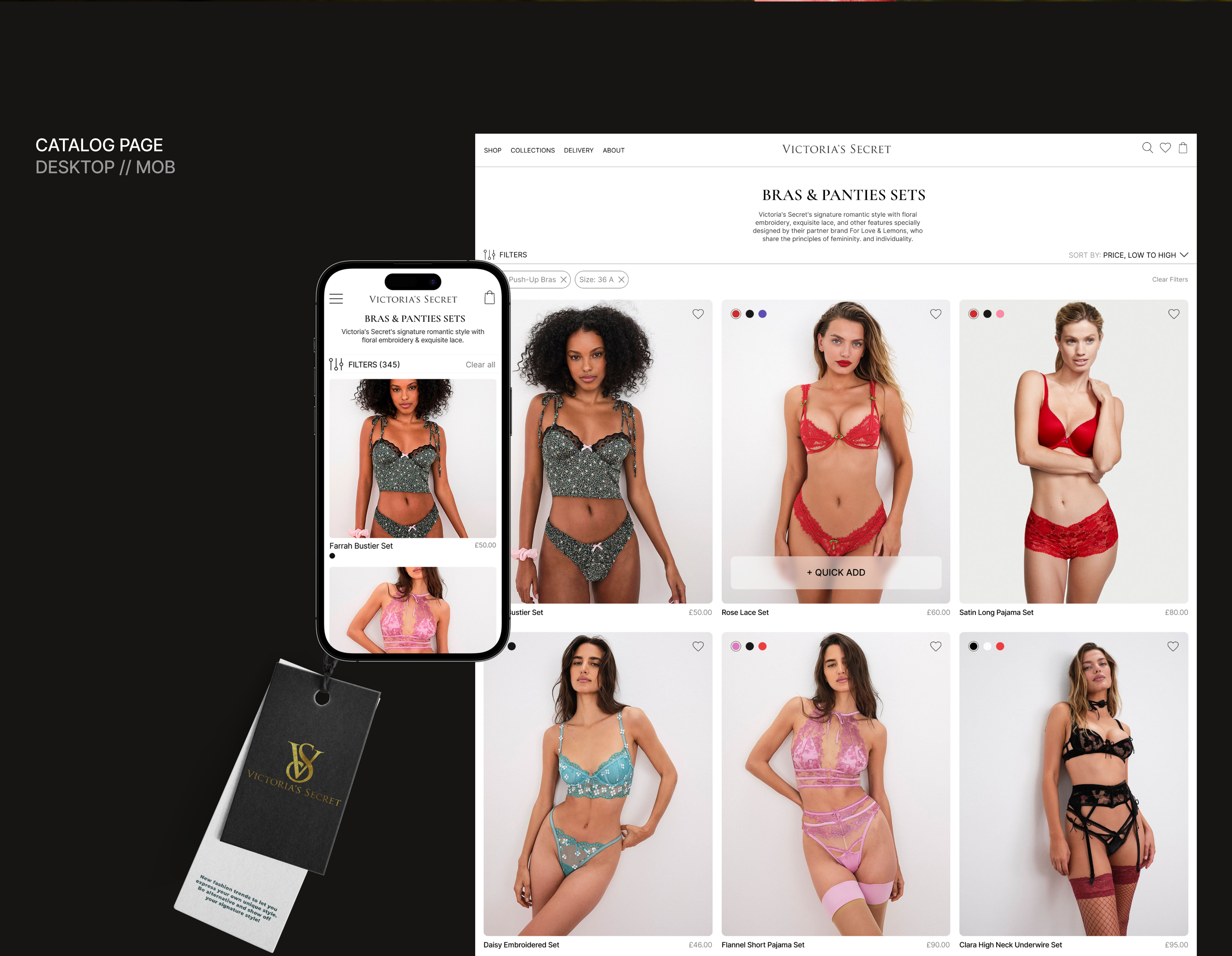 Victoria's secret | E-commerce website redesign — Изображение №15 — Интерфейсы, Графика на Dprofile