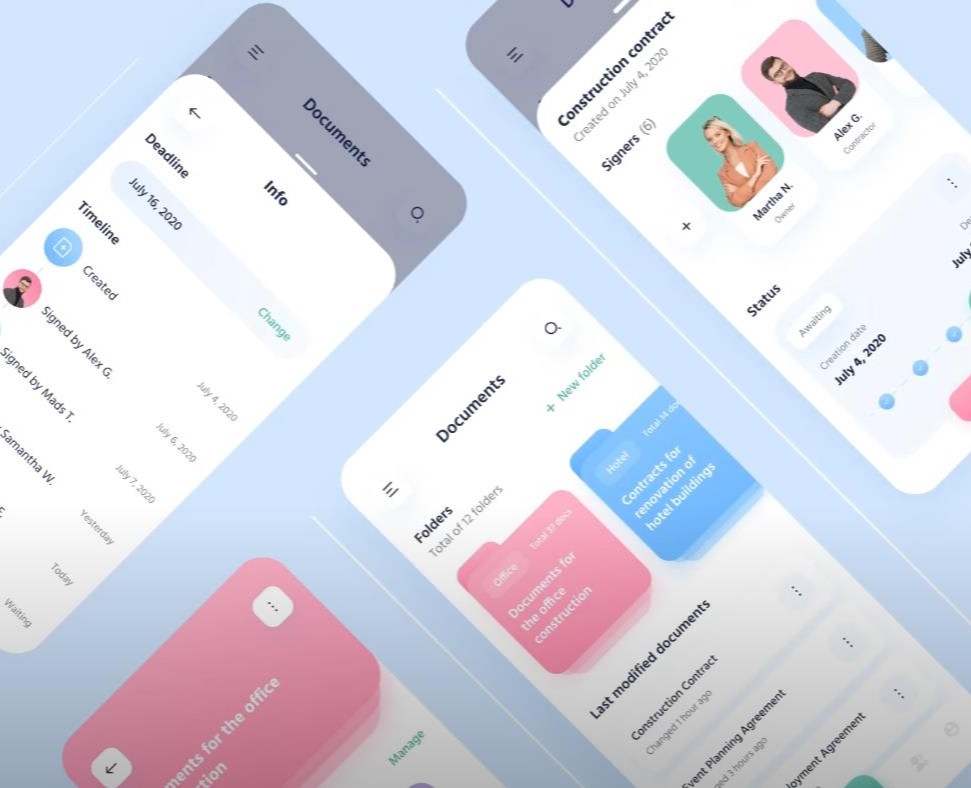 Анимация CRM приложения — Интерфейсы, Анимация на Dprofile