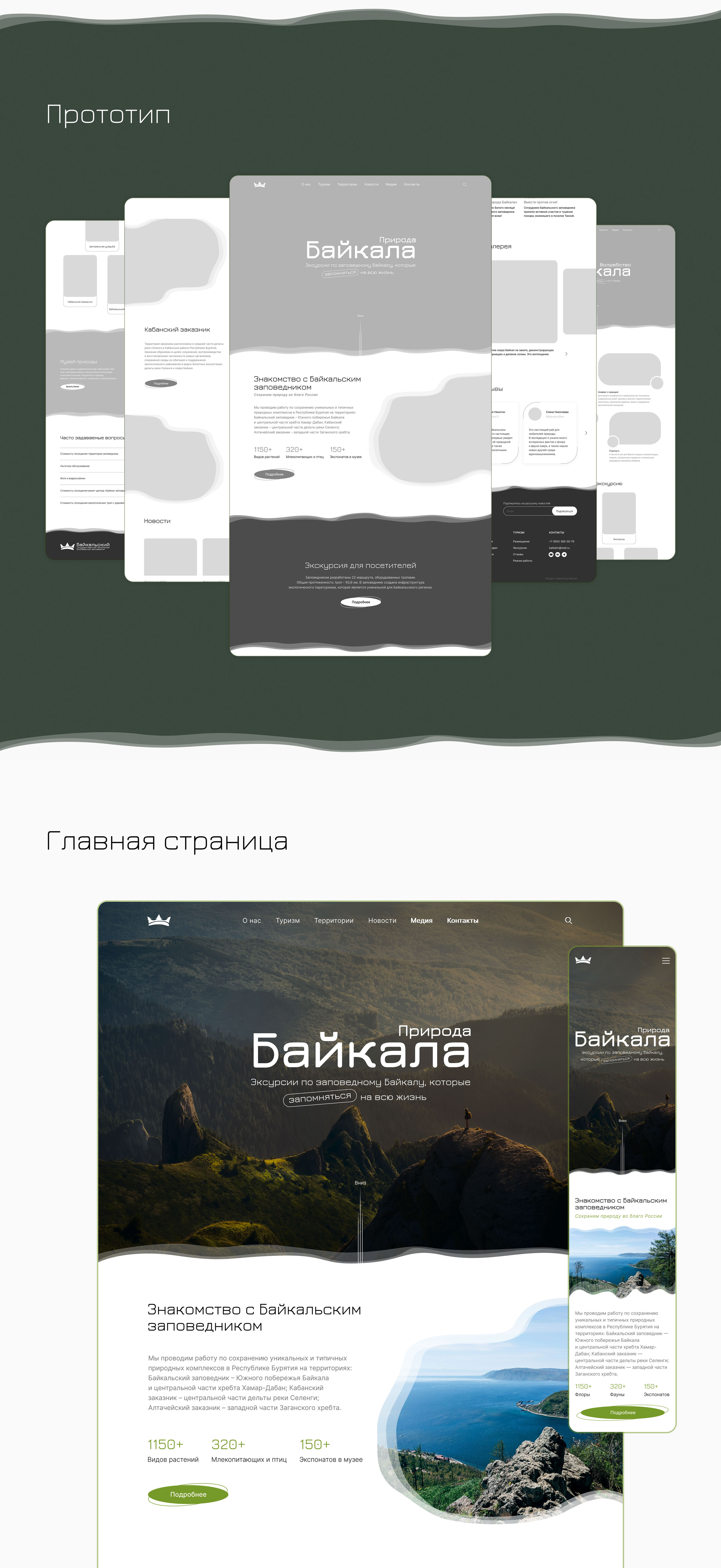 Байкальский заповедник | Web Redesign — Изображение №4 — Интерфейсы на Dprofile