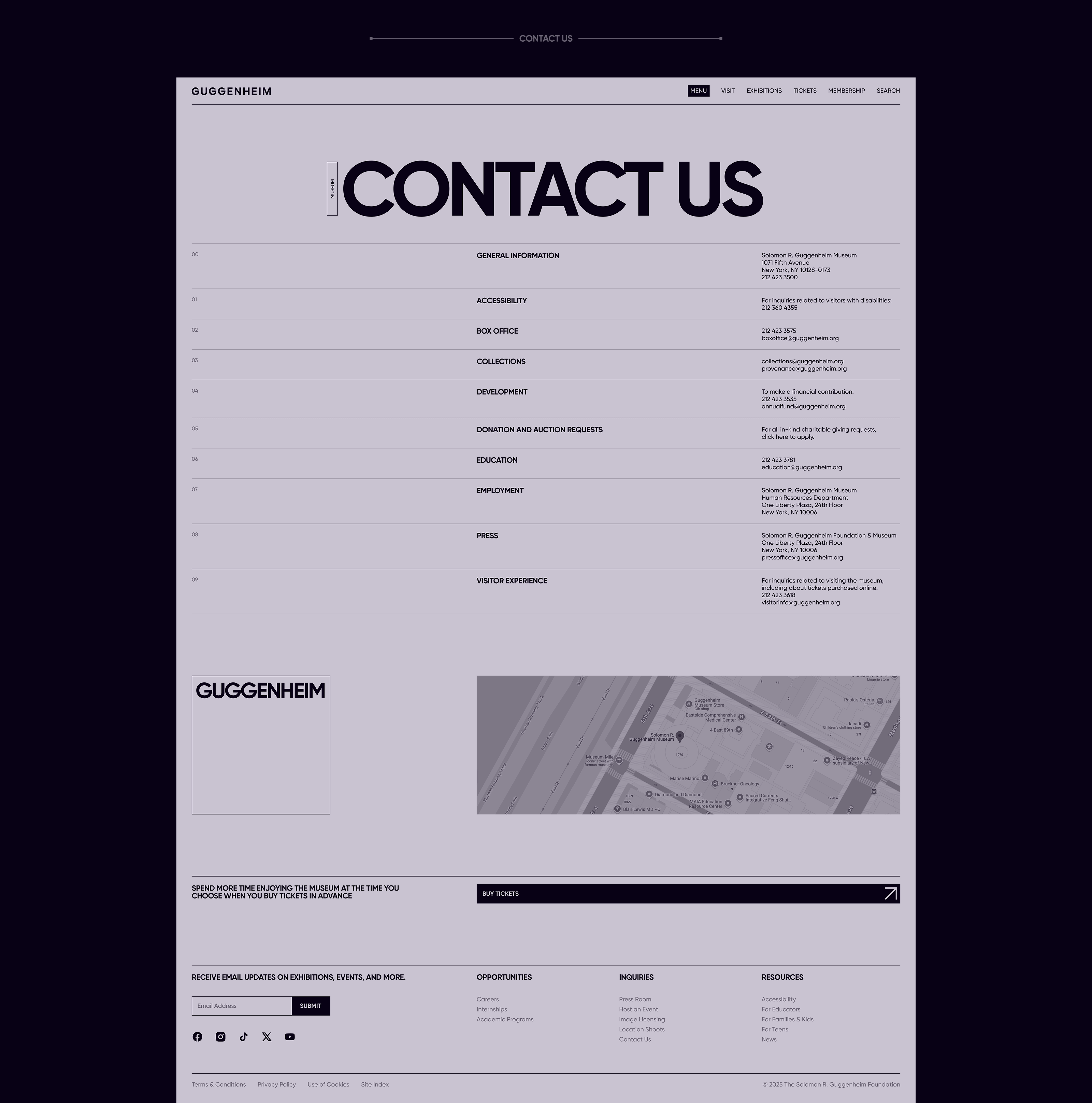 Guggenheim Museum | Corporate Website — Изображение №11 — Интерфейсы на Dprofile