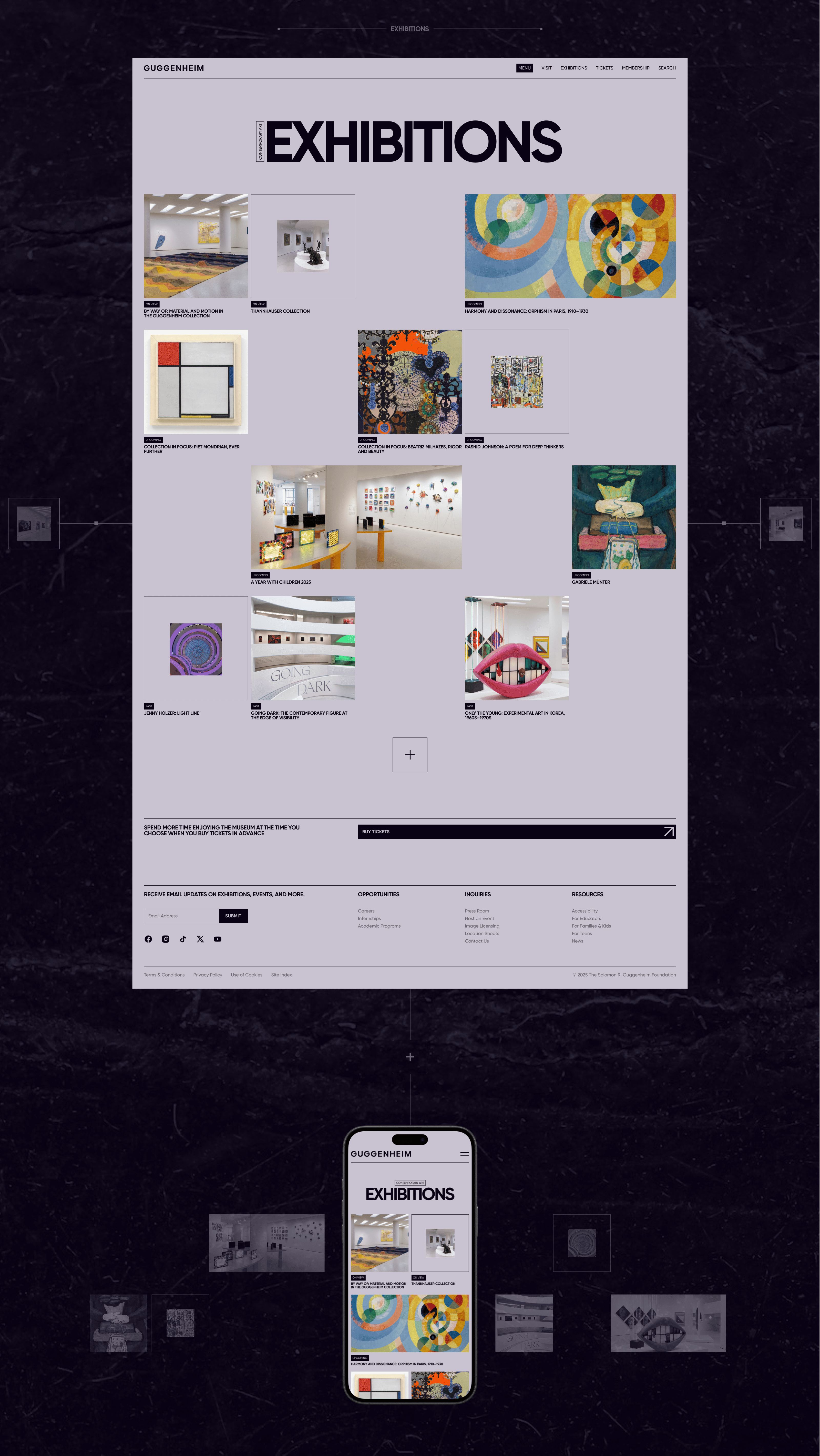 Guggenheim Museum | Corporate Website — Изображение №5 — Интерфейсы на Dprofile