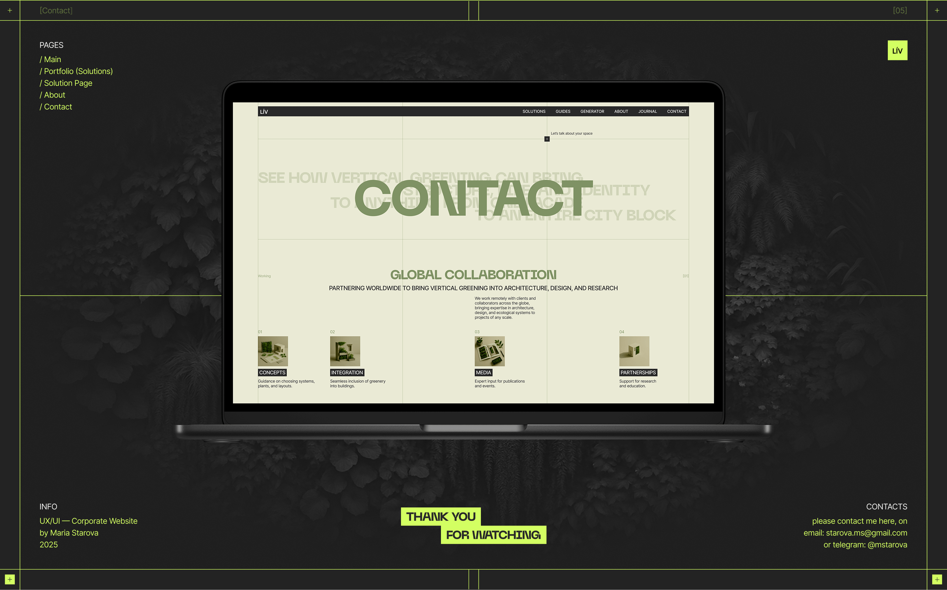 LÍV — Living Structures | Corporate Website — Изображение №15 — Интерфейсы на Dprofile