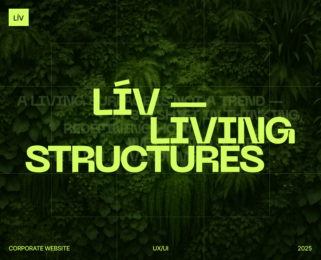 LÍV — Living Structures | Corporate Website — Интерфейсы на Dprofile