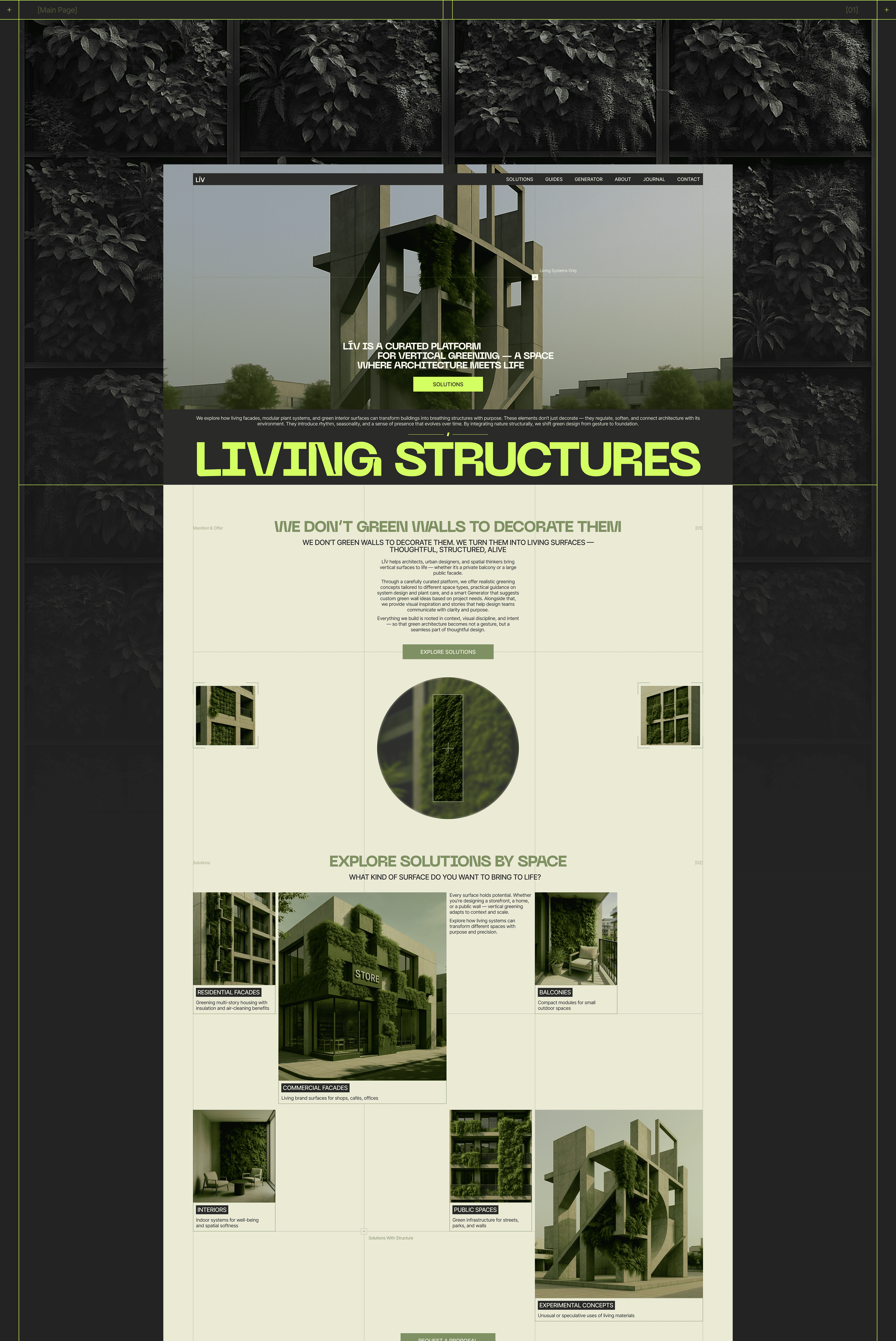 LÍV — Living Structures | Corporate Website — Изображение №3 — Интерфейсы на Dprofile