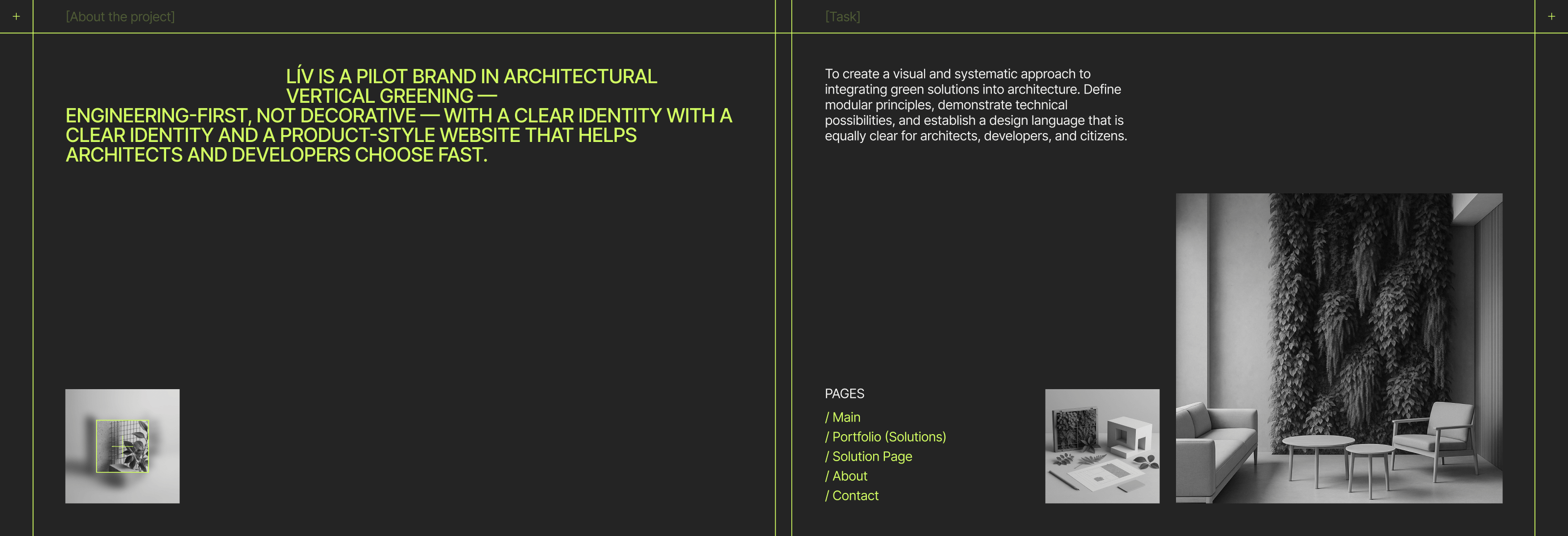 LÍV — Living Structures | Corporate Website — Изображение №2 — Интерфейсы на Dprofile
