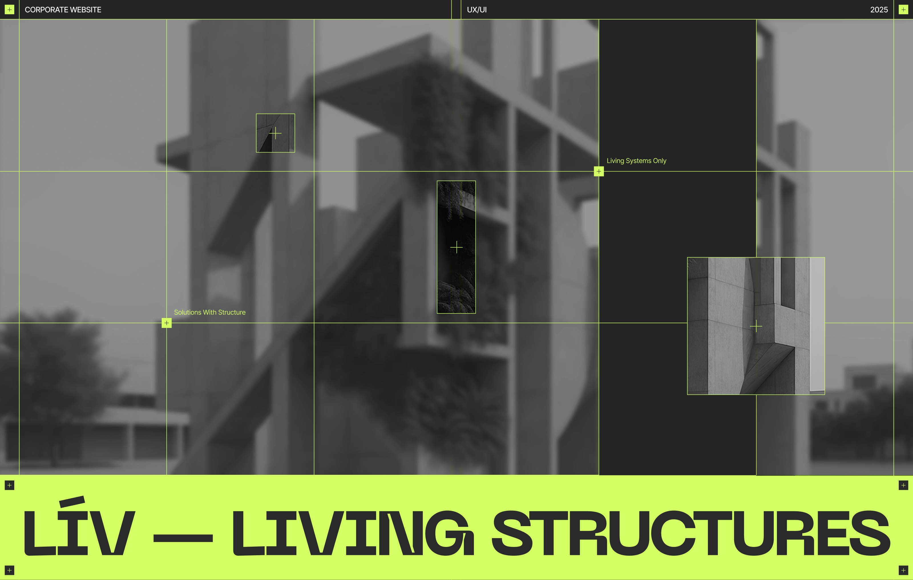 LÍV — Living Structures | Corporate Website — Изображение №1 — Интерфейсы на Dprofile