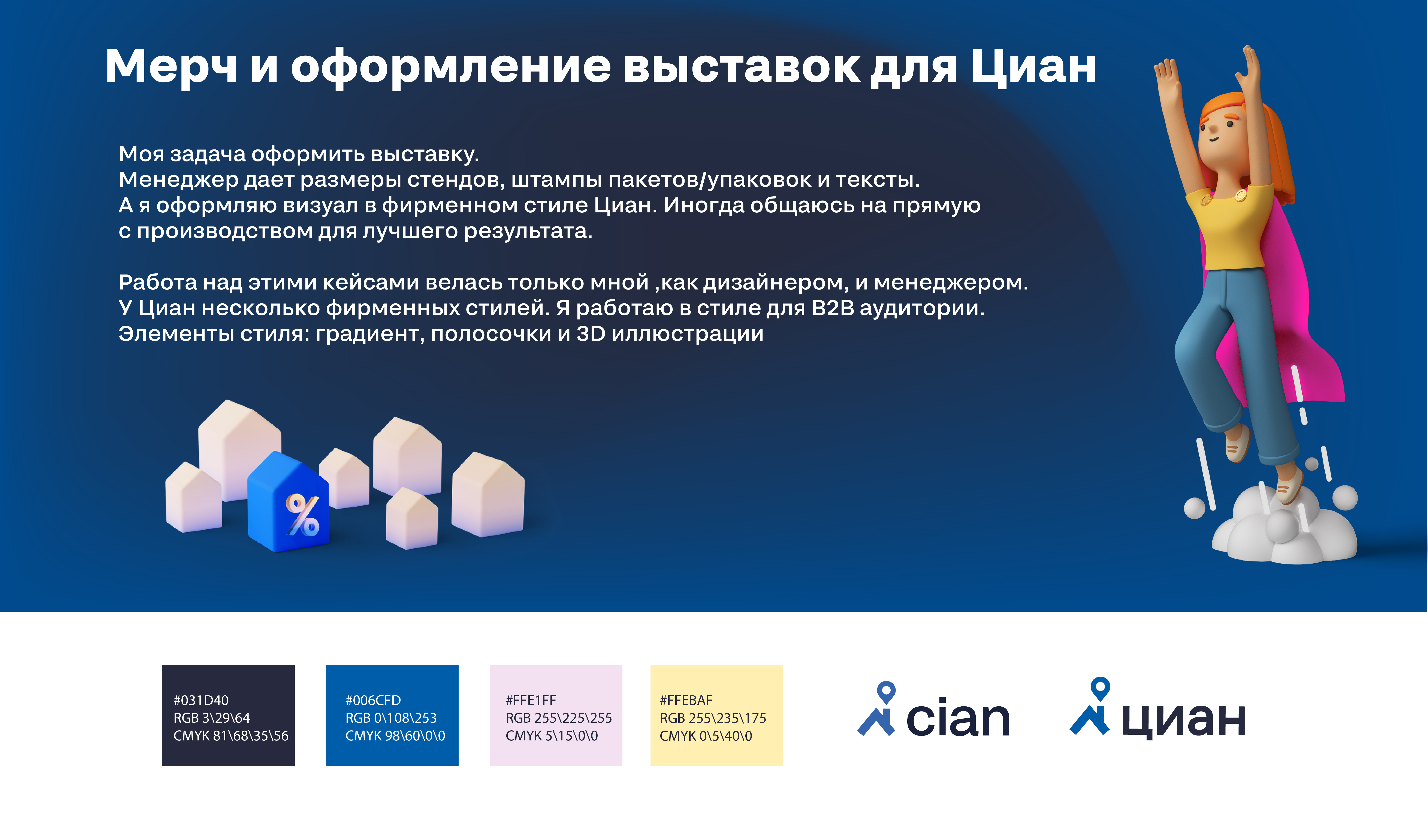 Мерч и выставки ЦИАН — Изображение №2 — Графика на Dprofile