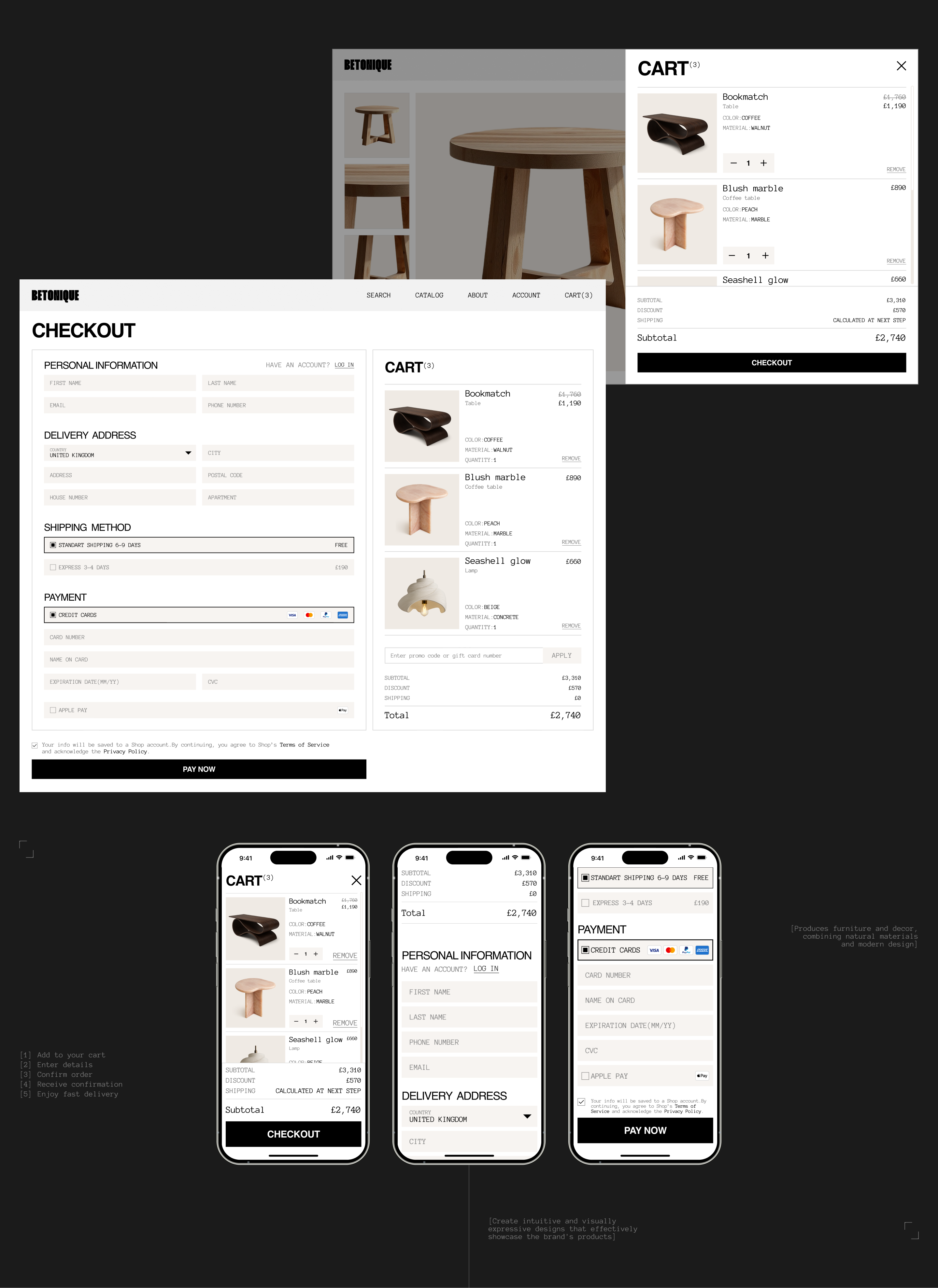 BETONIQUE |UI/UX Design — Изображение №11 — Интерфейсы на Dprofile