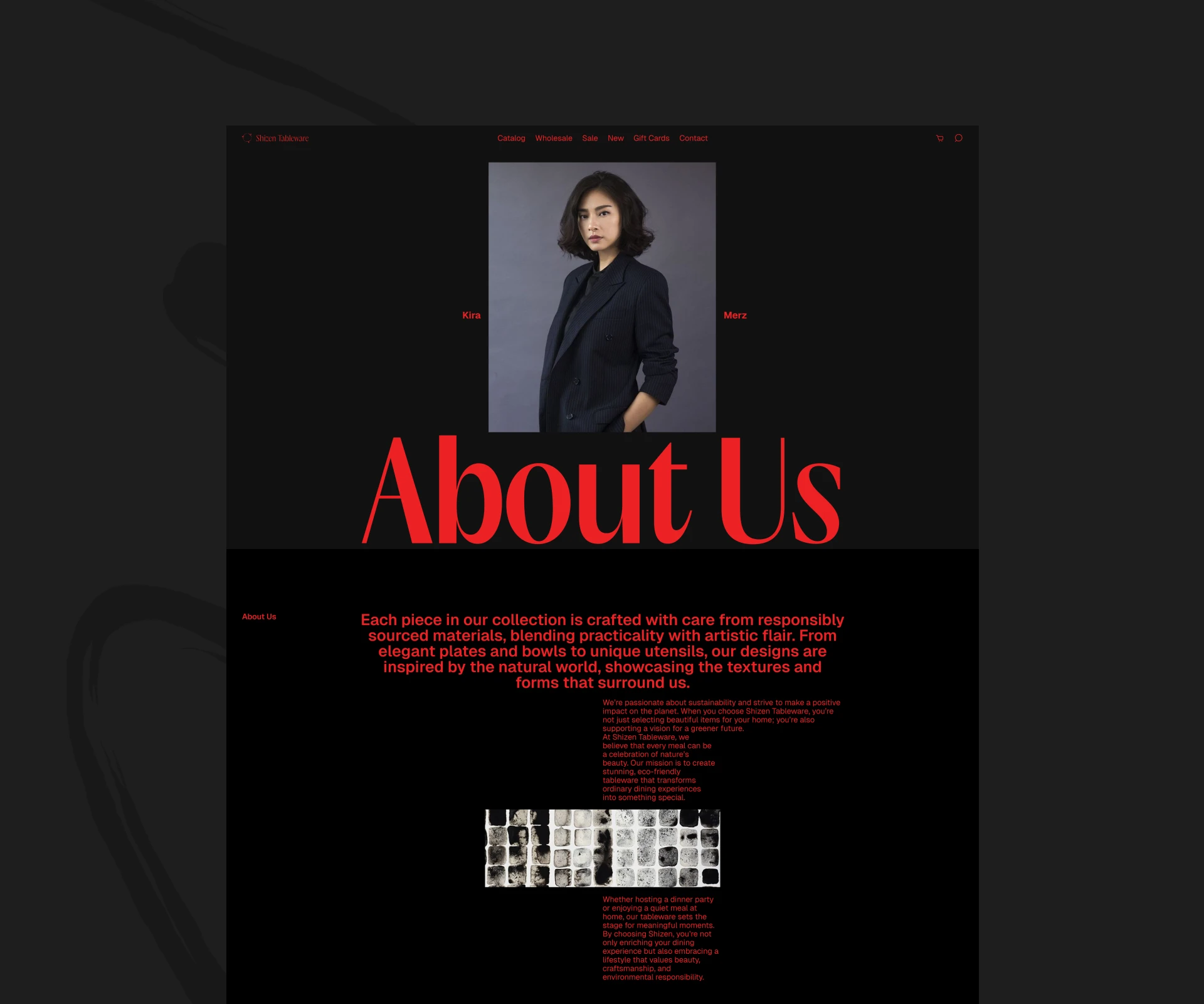 Shizen Tableware | Online store — Изображение №12 — Интерфейсы на Dprofile