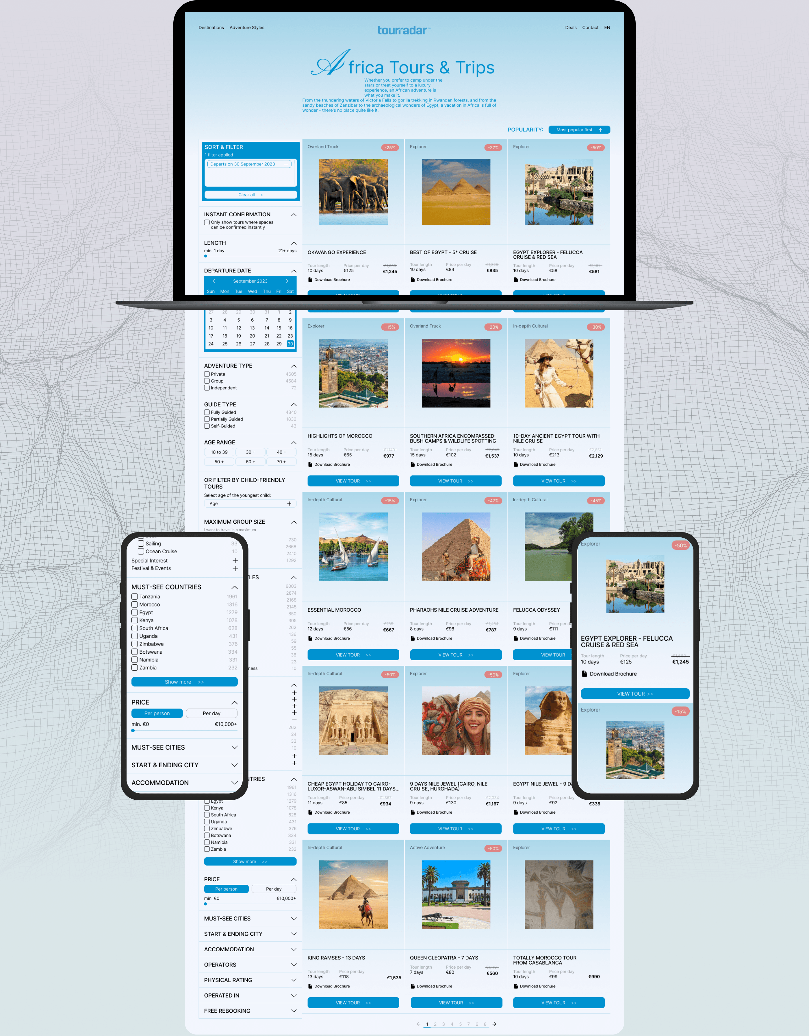 TourRadar | Redesign — Изображение №4 — Интерфейсы на Dprofile