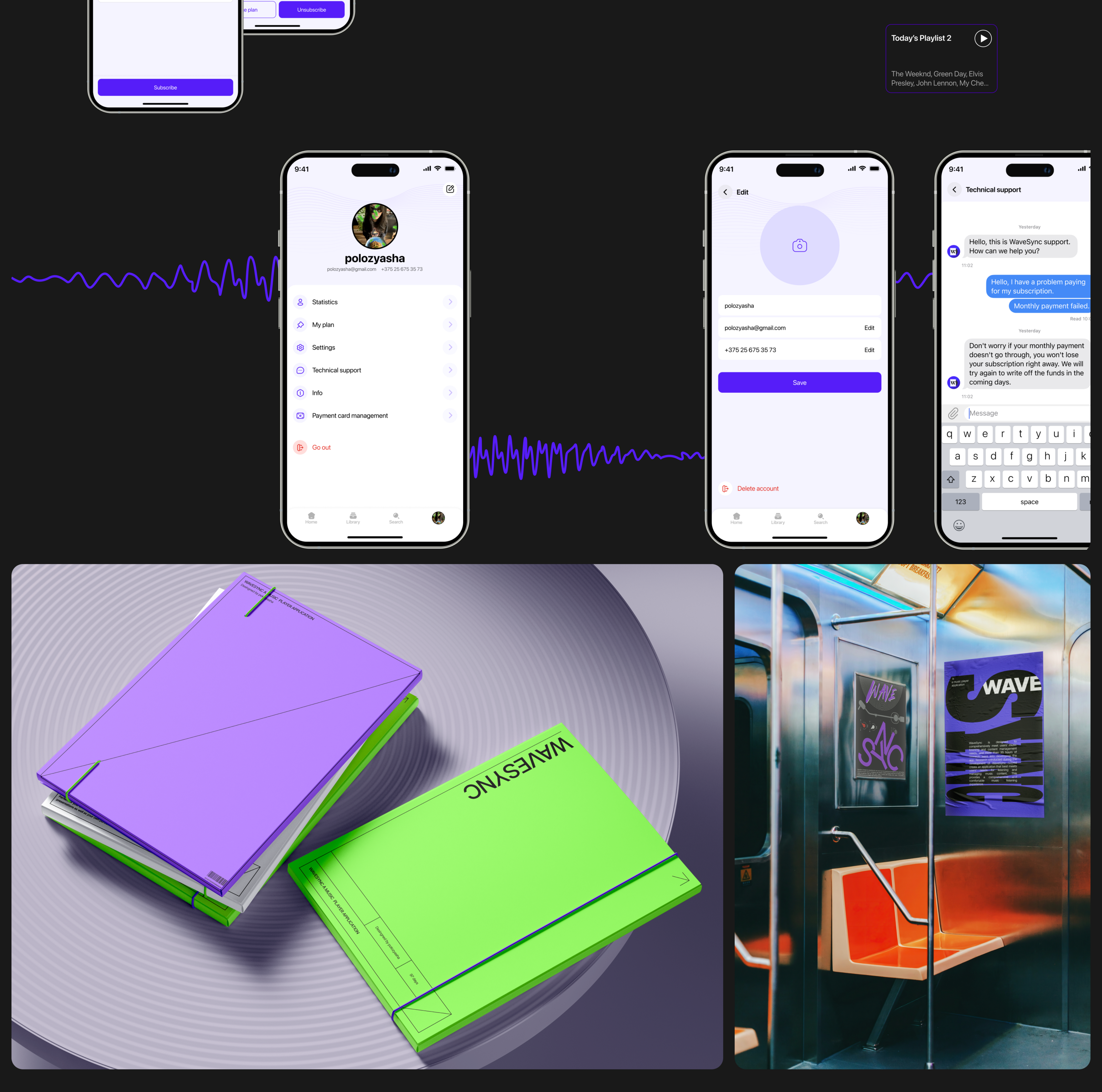 WaveSync | Mobile App for listening to music — Изображение №12 — Интерфейсы на Dprofile