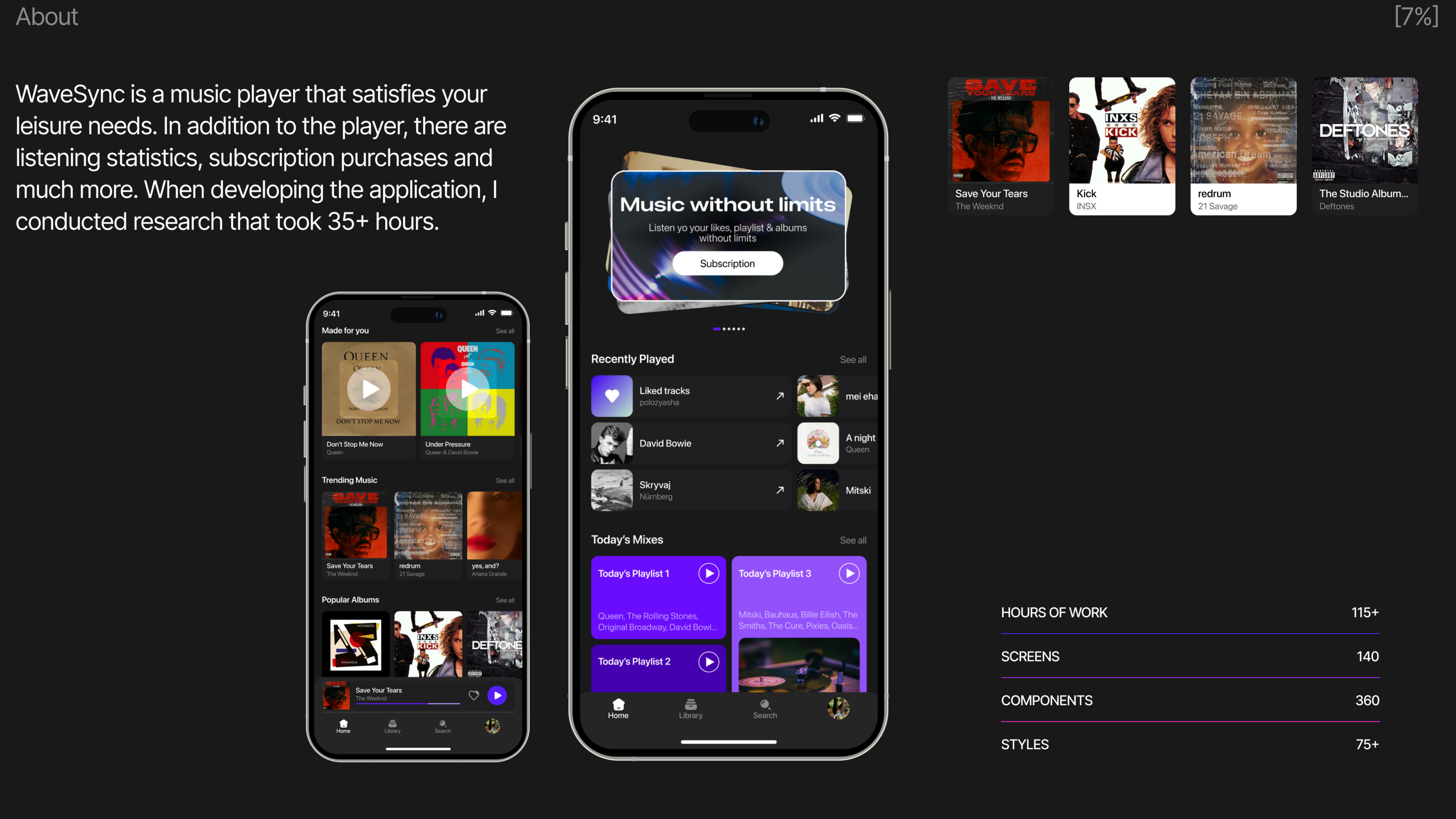 WaveSync | Mobile App for listening to music — Изображение №2 — Интерфейсы на Dprofile
