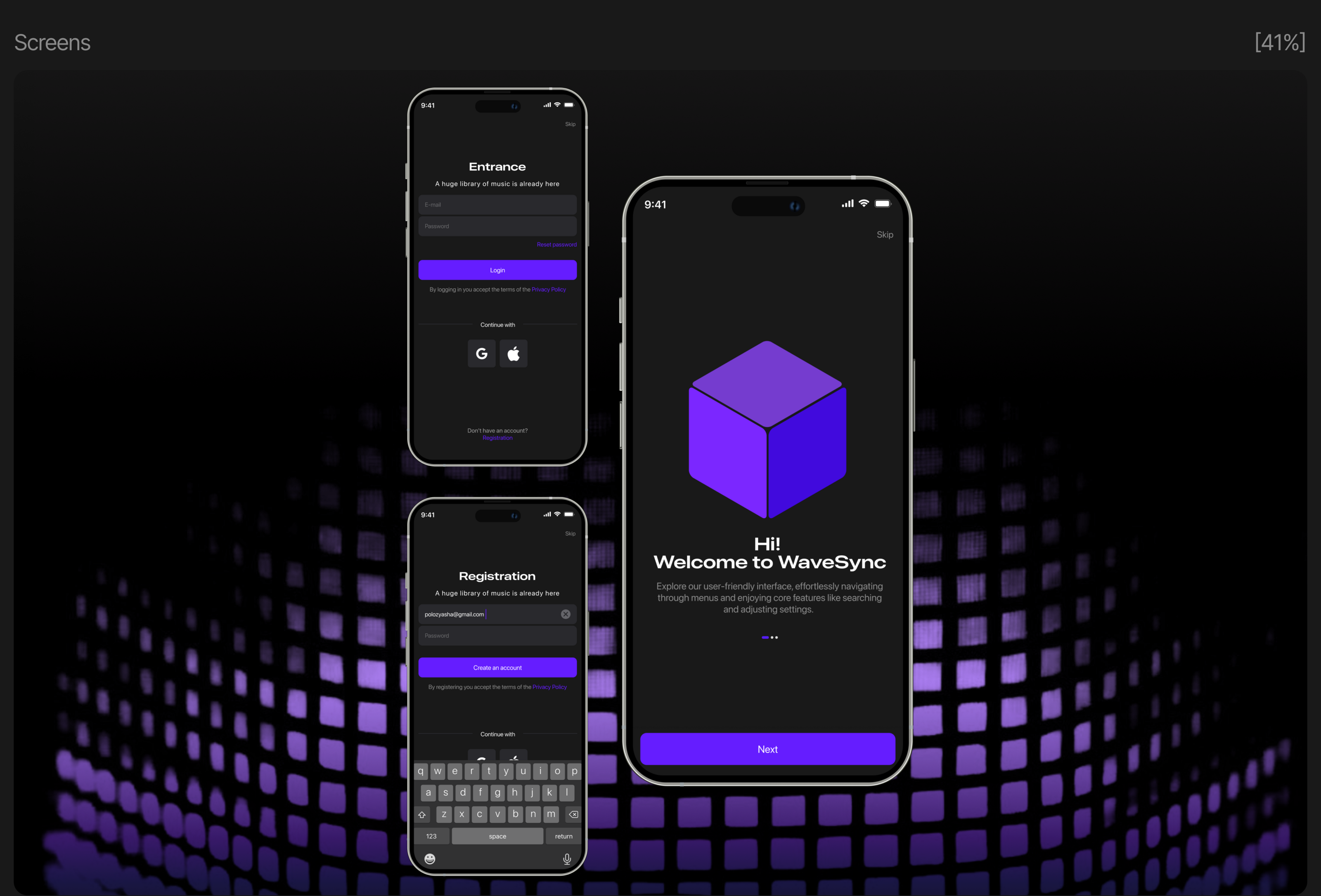 WaveSync | Mobile App for listening to music — Изображение №4 — Интерфейсы на Dprofile
