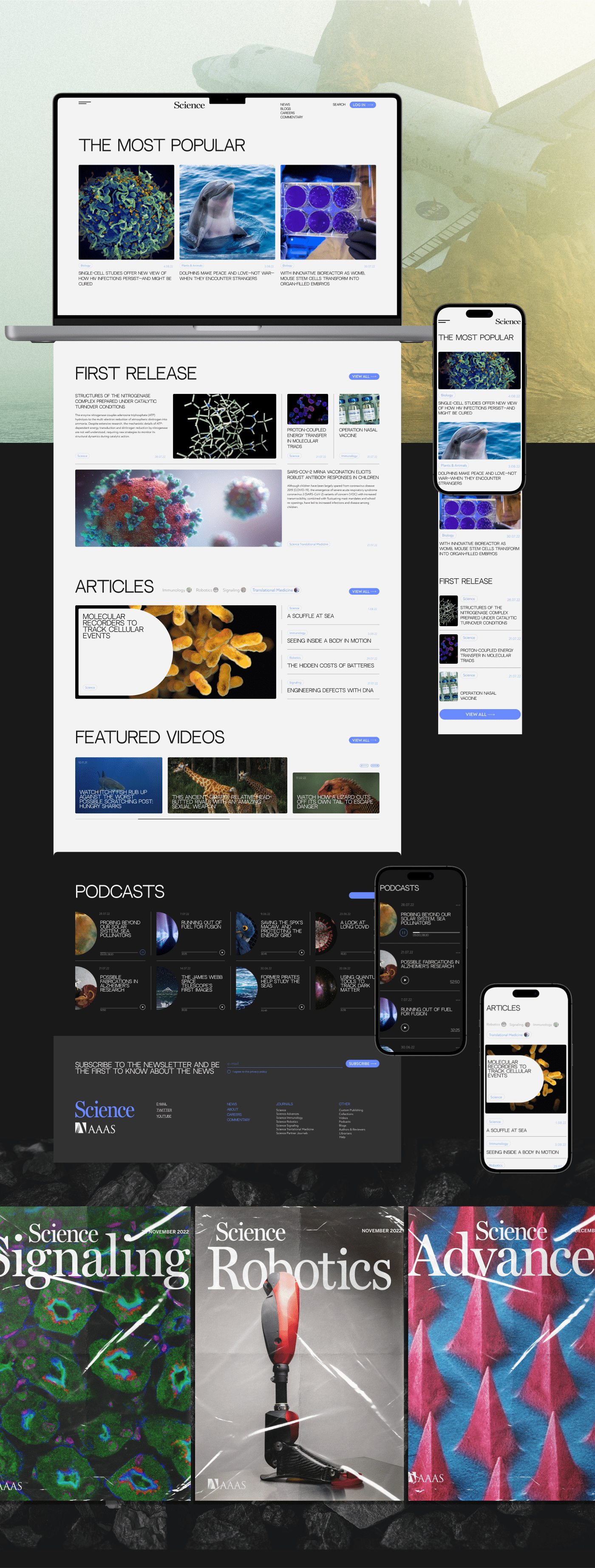 Science magazine design concept — Изображение №2 — Интерфейсы на Dprofile