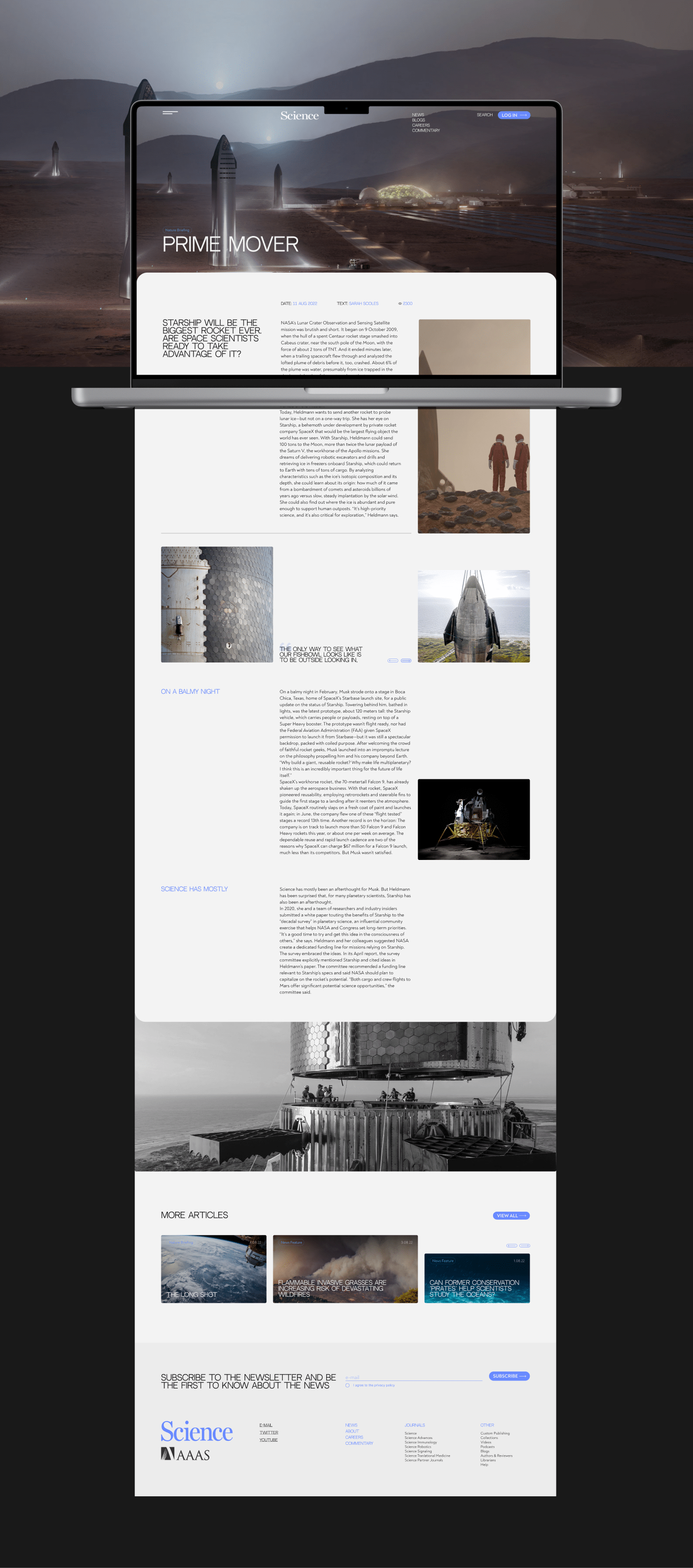 Science magazine design concept — Изображение №9 — Интерфейсы на Dprofile