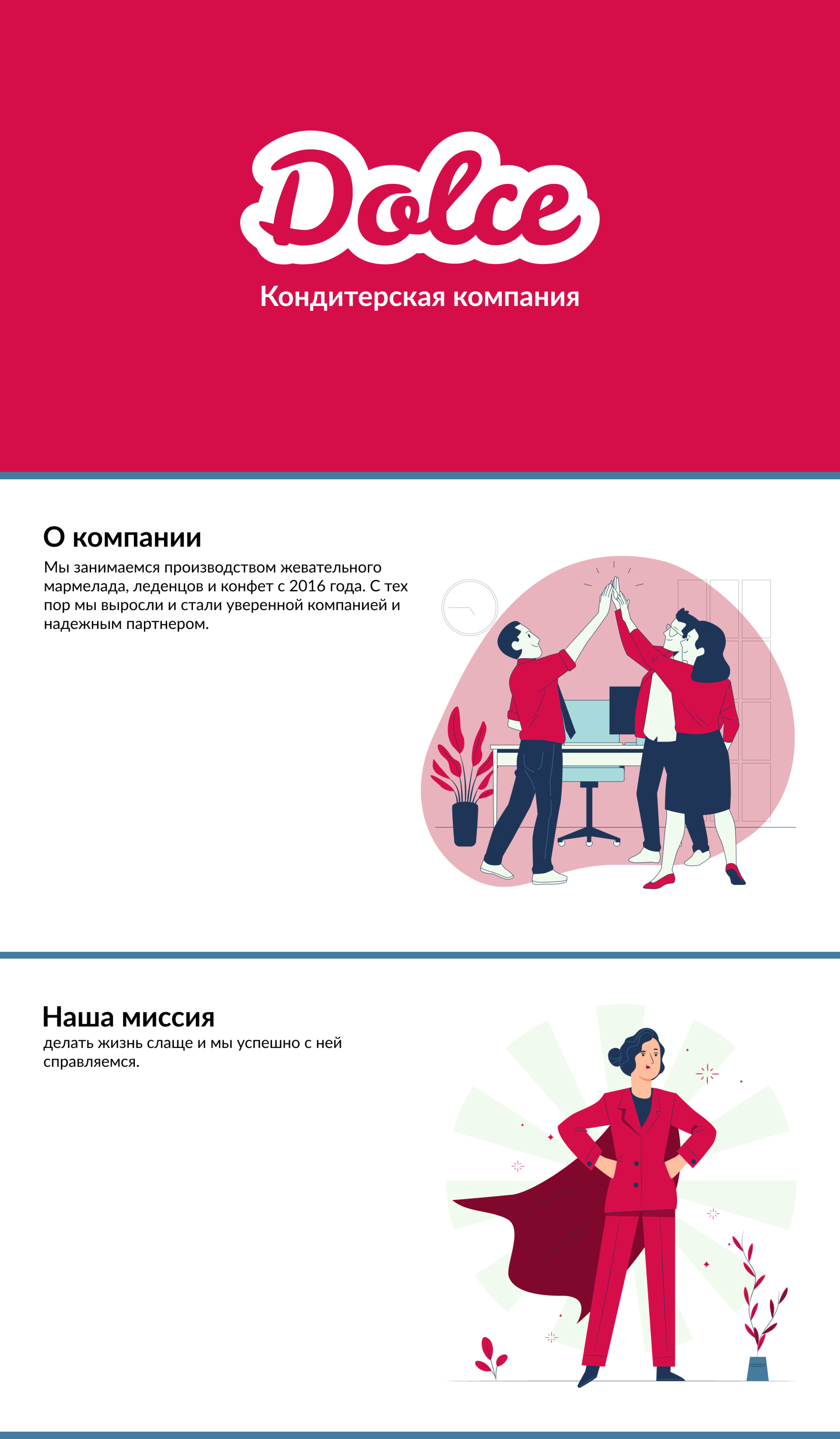 Презентация для кондитерской компании "Dolce" — Изображение №2 — Маркетинг на Dprofile