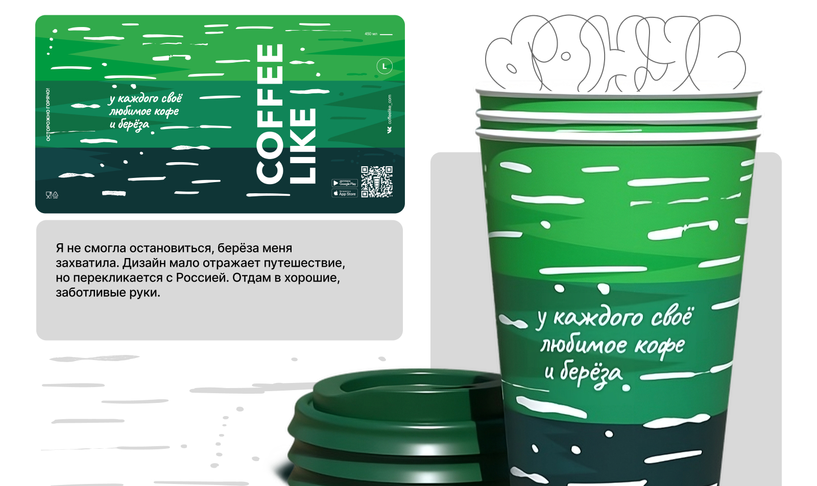 Дизайн стаканчика COFFEE LIKE. Путешествие по России — Изображение №10 — Брендинг, Графика на Dprofile