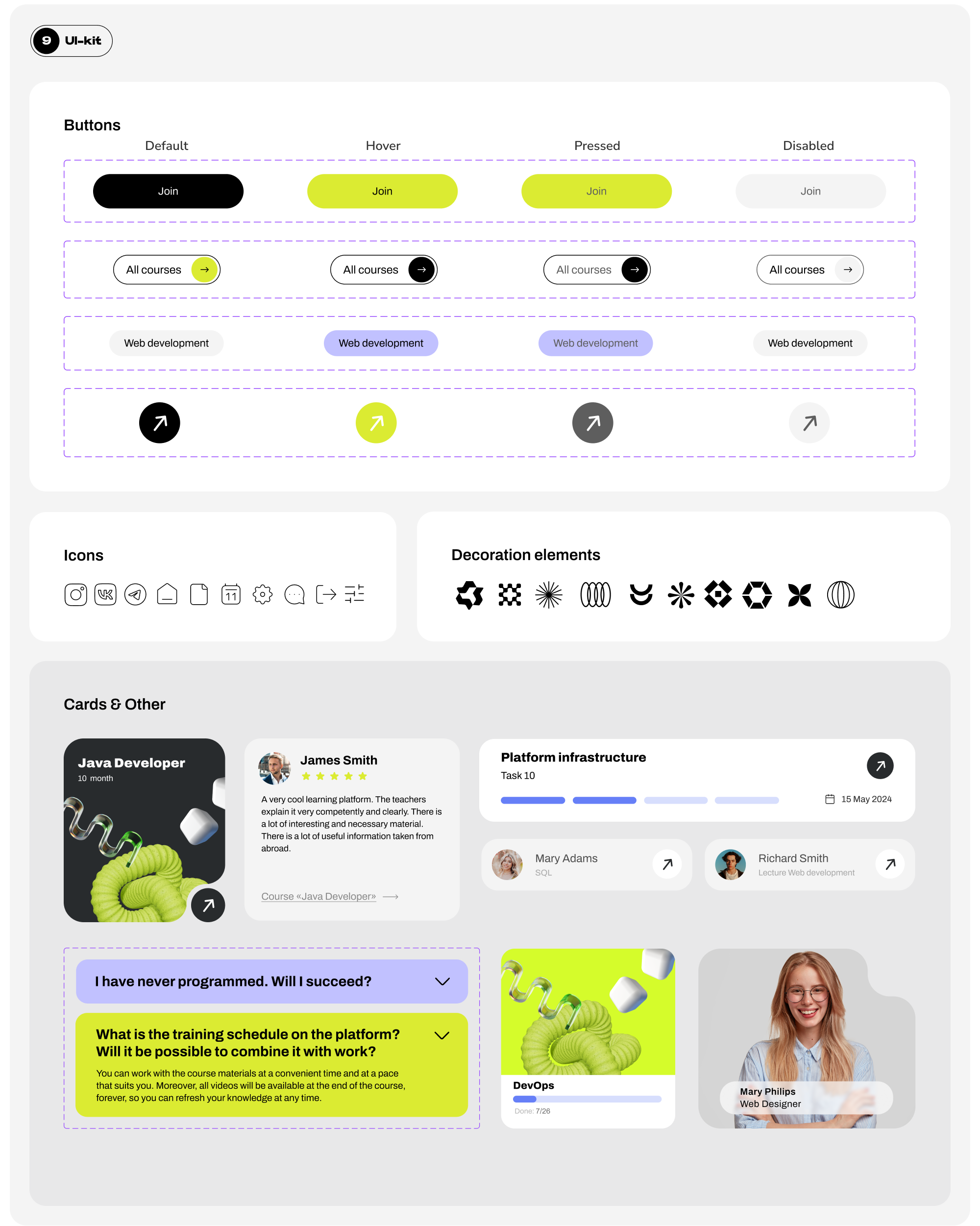 EduHub / IT Education Center/ UX UI / Brending — Изображение №18 — Интерфейсы, Брендинг на Dprofile