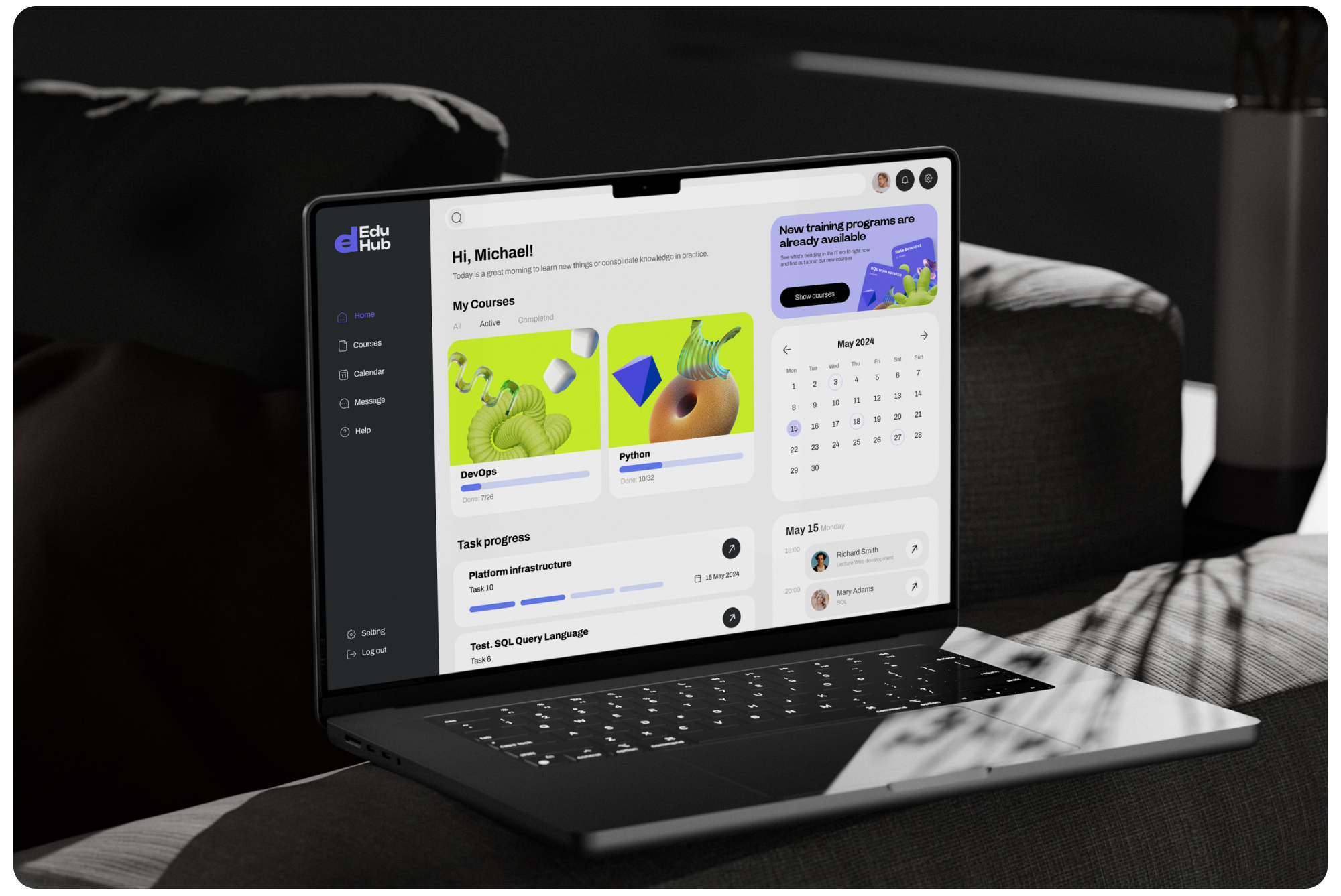 EduHub / IT Education Center/ UX UI / Brending — Изображение №9 — Интерфейсы, Брендинг на Dprofile