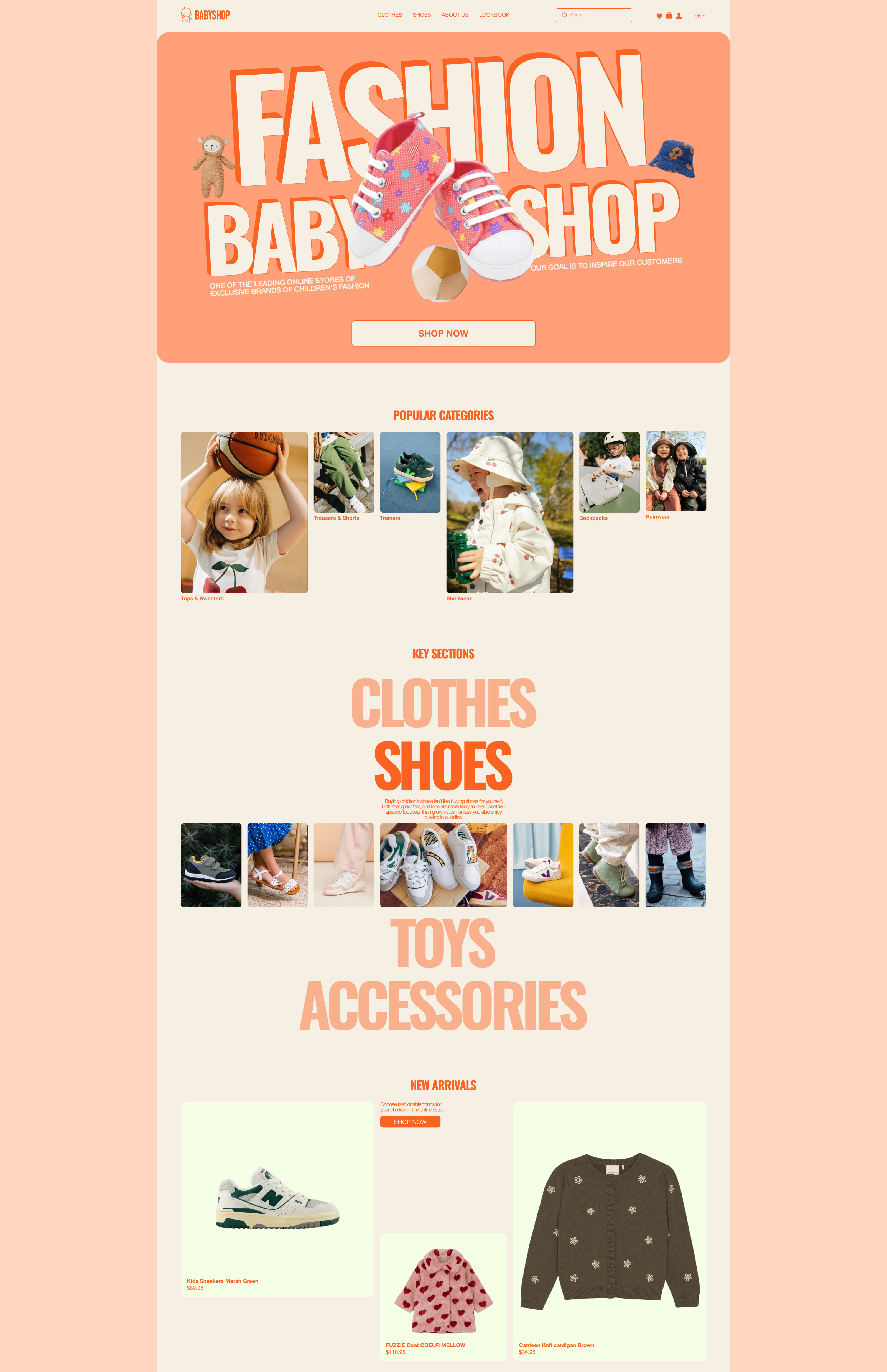 BABYSHOP | E-commerce redesign — Изображение №2 — Интерфейсы, Брендинг на Dprofile
