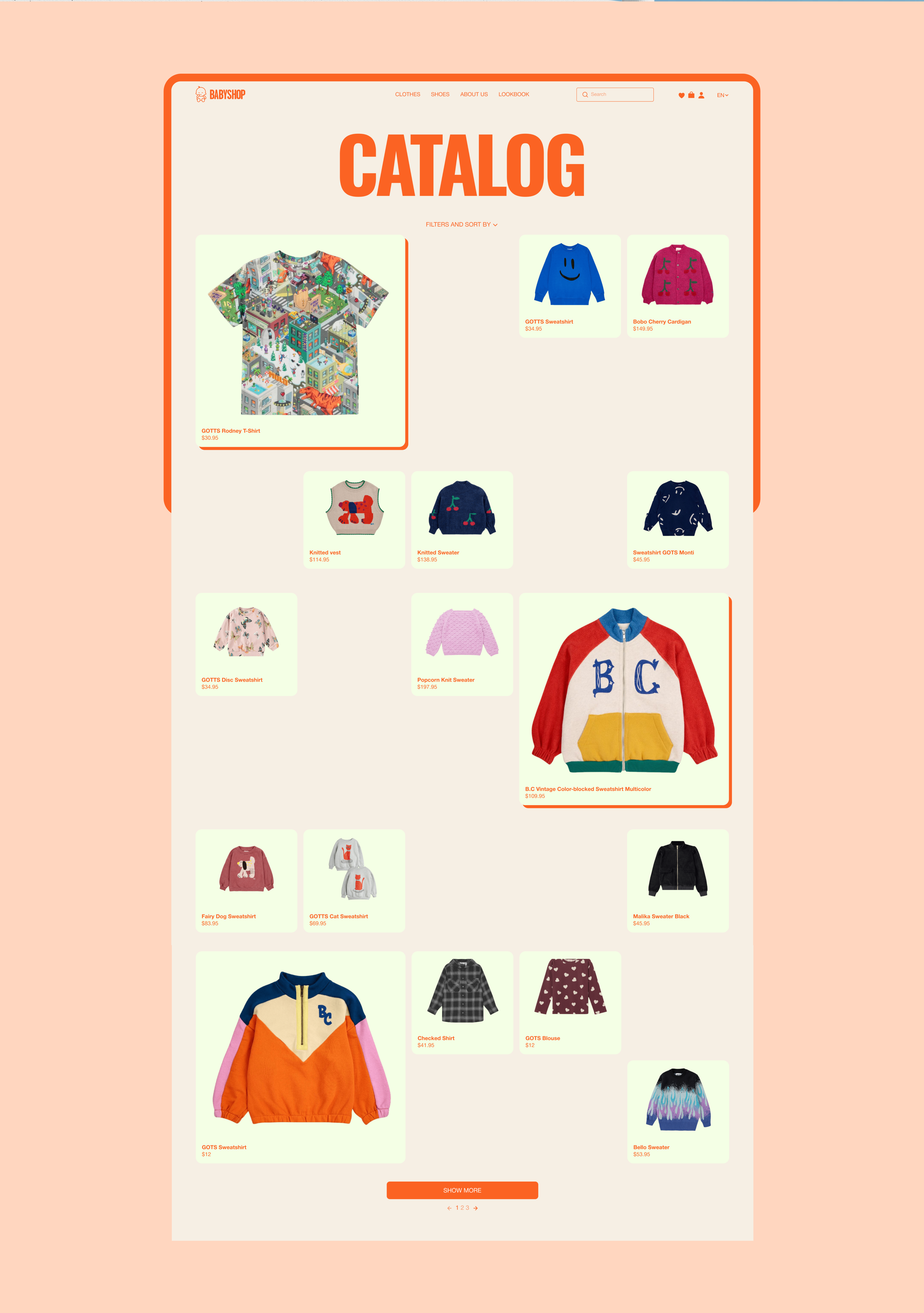 BABYSHOP | E-commerce redesign — Изображение №6 — Интерфейсы, Брендинг на Dprofile