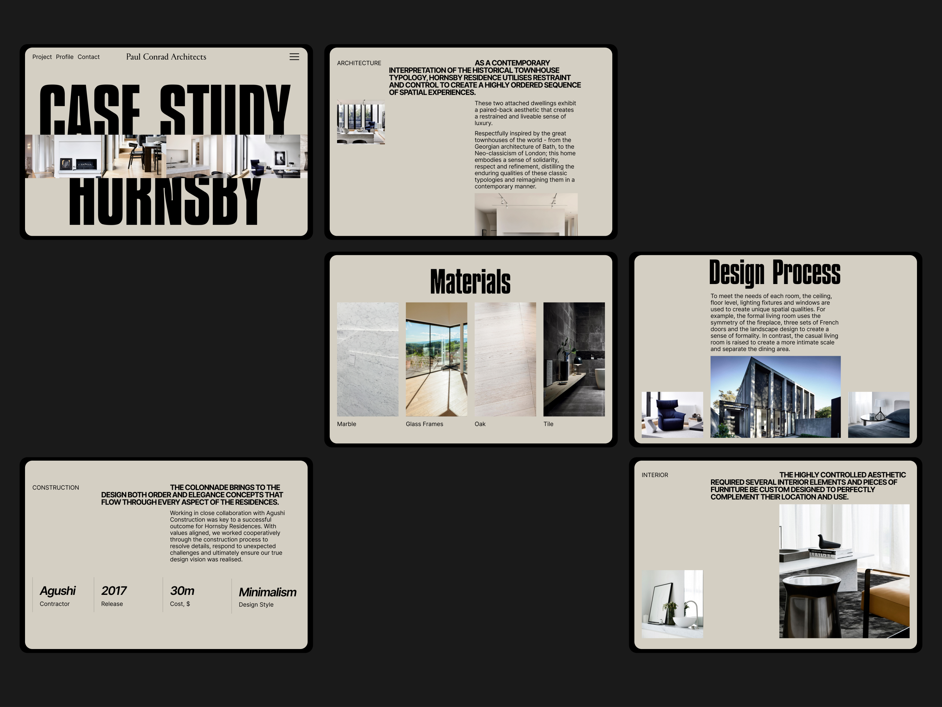 PAUL CONRAD ARCHITECTS | Corporate website — Изображение №8 — Интерфейсы на Dprofile