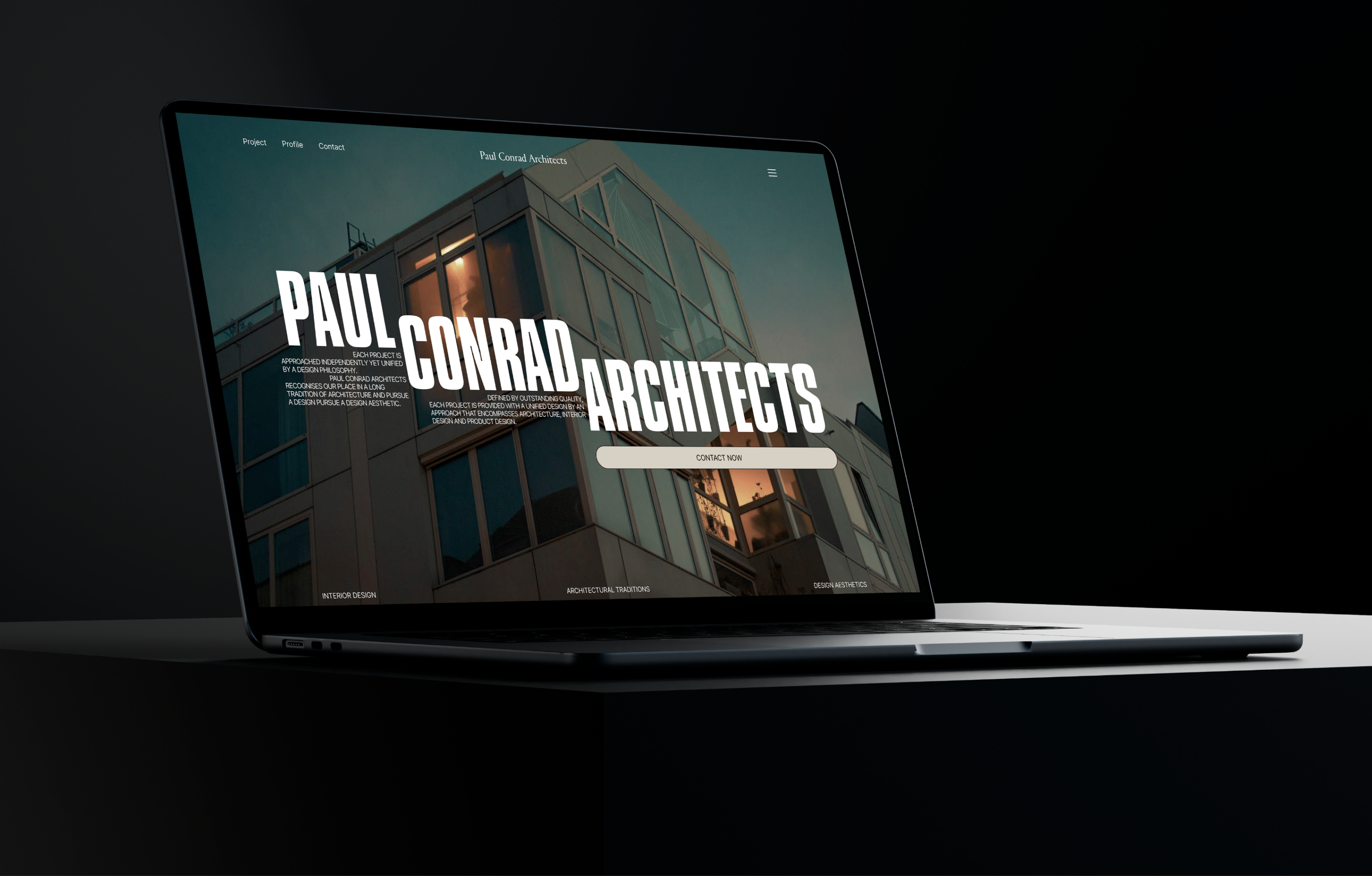 PAUL CONRAD ARCHITECTS | Corporate website — Изображение №6 — Интерфейсы на Dprofile