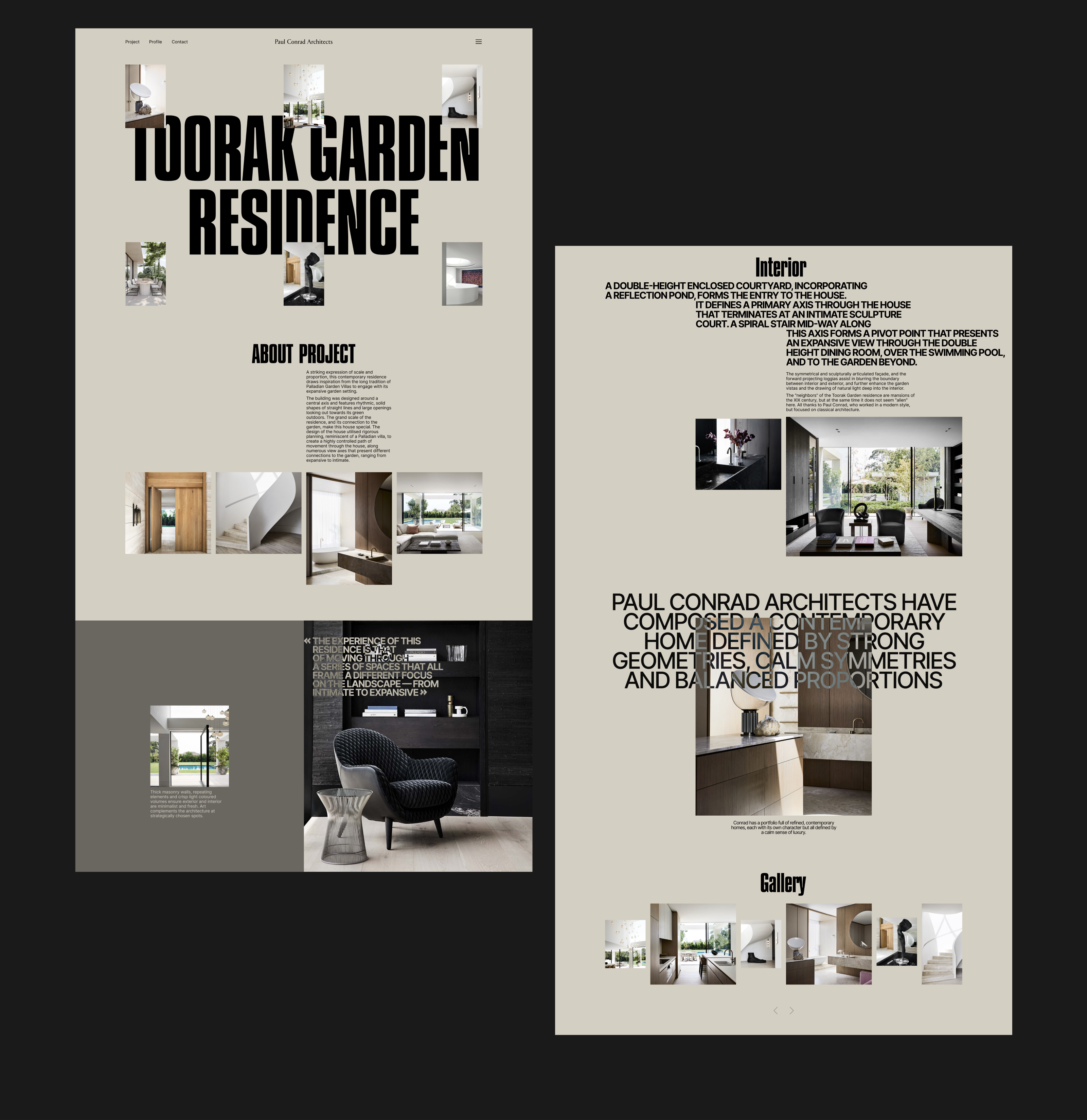 PAUL CONRAD ARCHITECTS | Corporate website — Изображение №11 — Интерфейсы на Dprofile