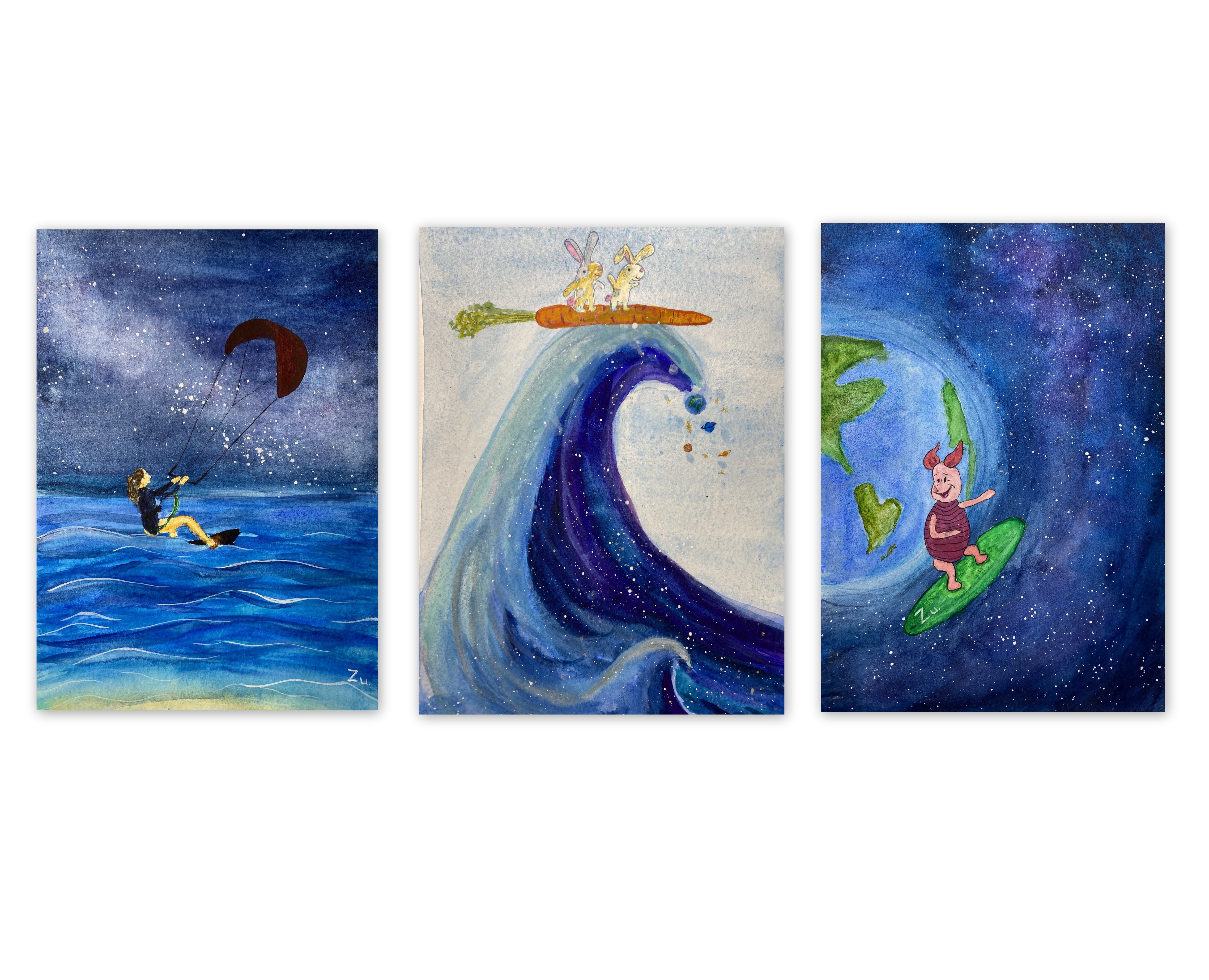 Открытки "Cosmic vibes" — Иллюстрация на Dprofile