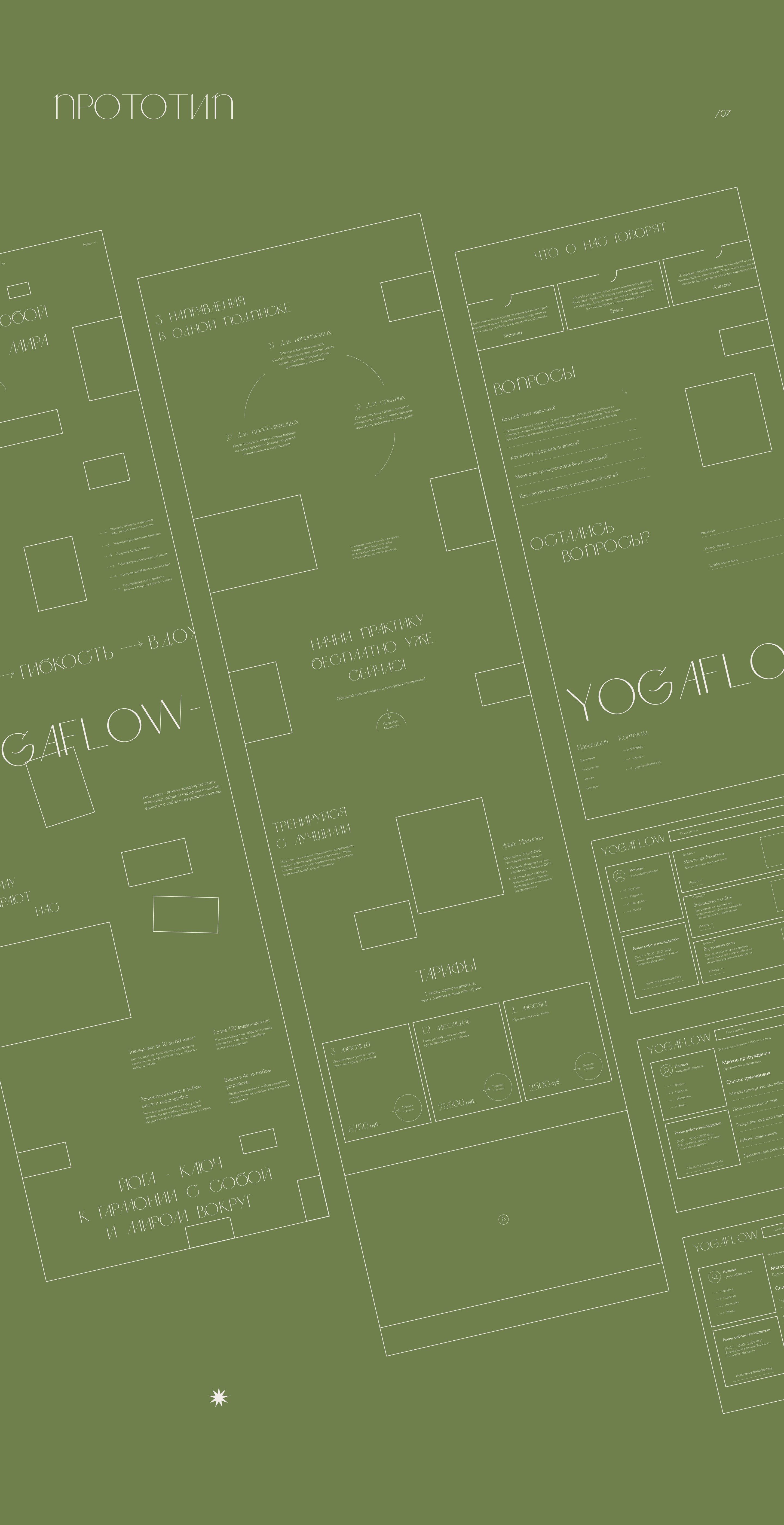 YOGAFLOW / Website design — Изображение №9 — Интерфейсы на Dprofile