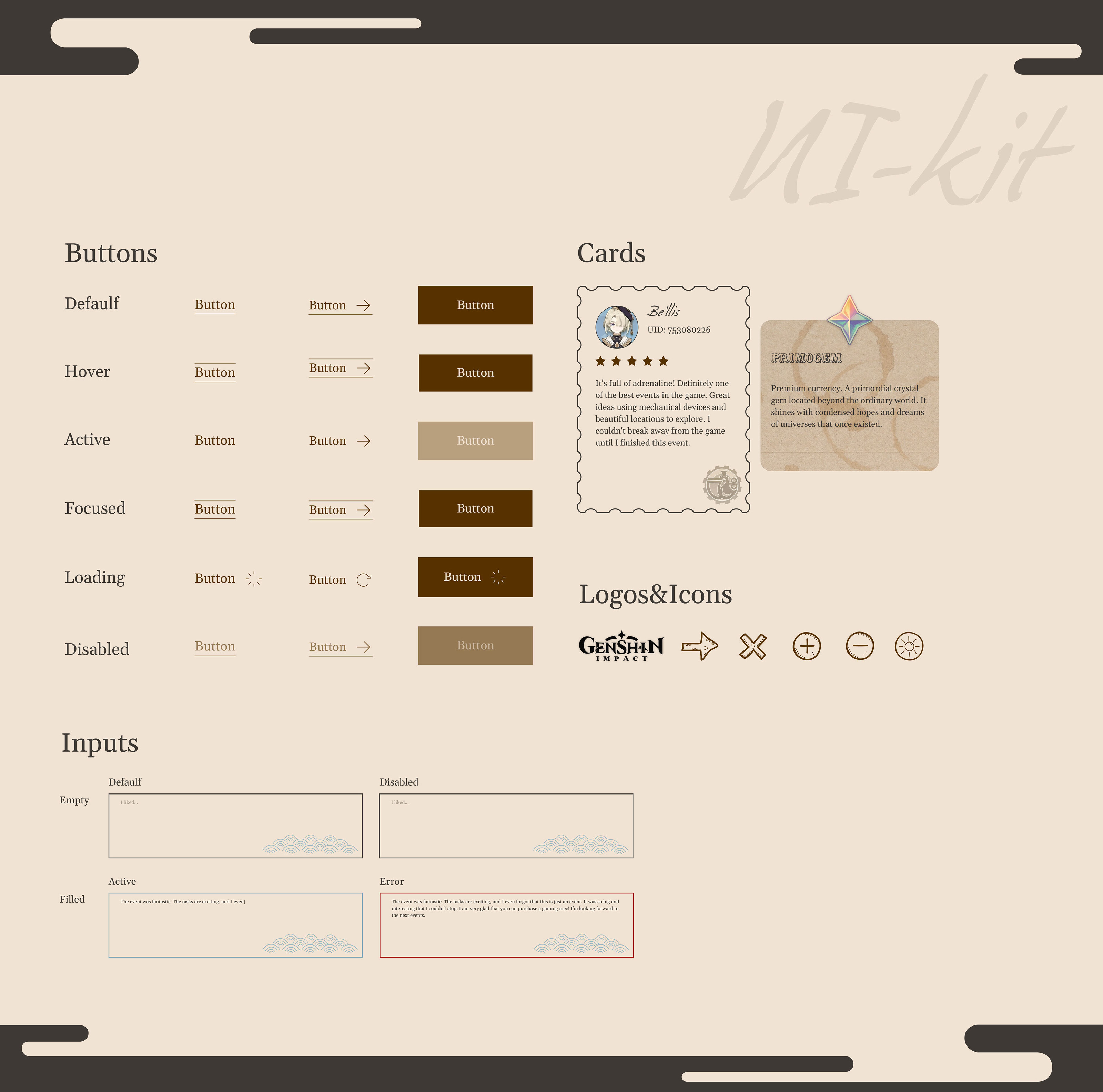 The event at Genshin Impact (UI/UX Design) — Изображение №14 — Интерфейсы, Анимация на Dprofile