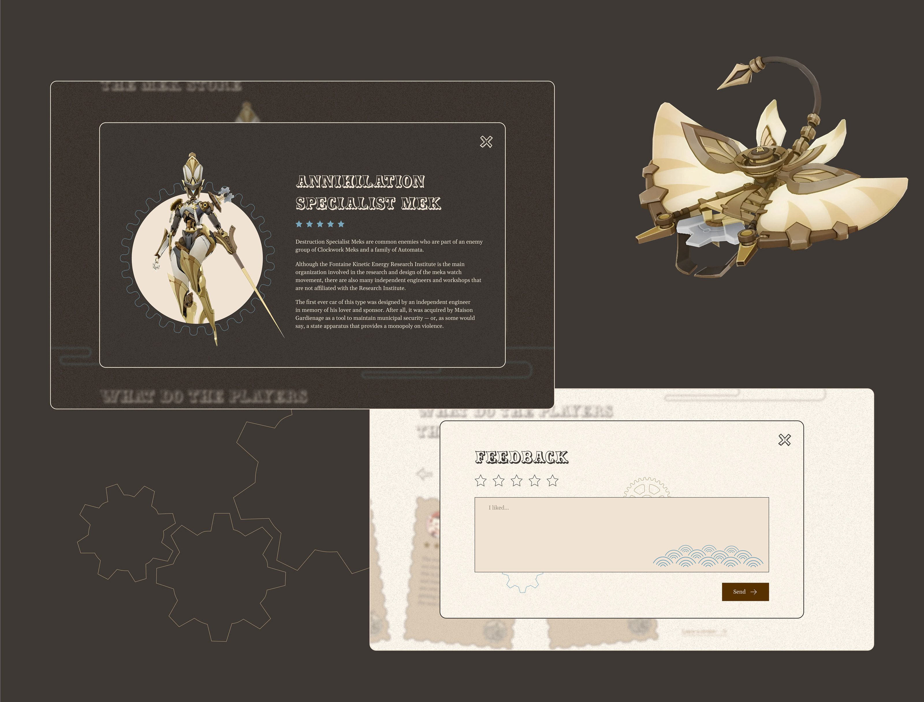 The event at Genshin Impact (UI/UX Design) — Изображение №13 — Интерфейсы, Анимация на Dprofile