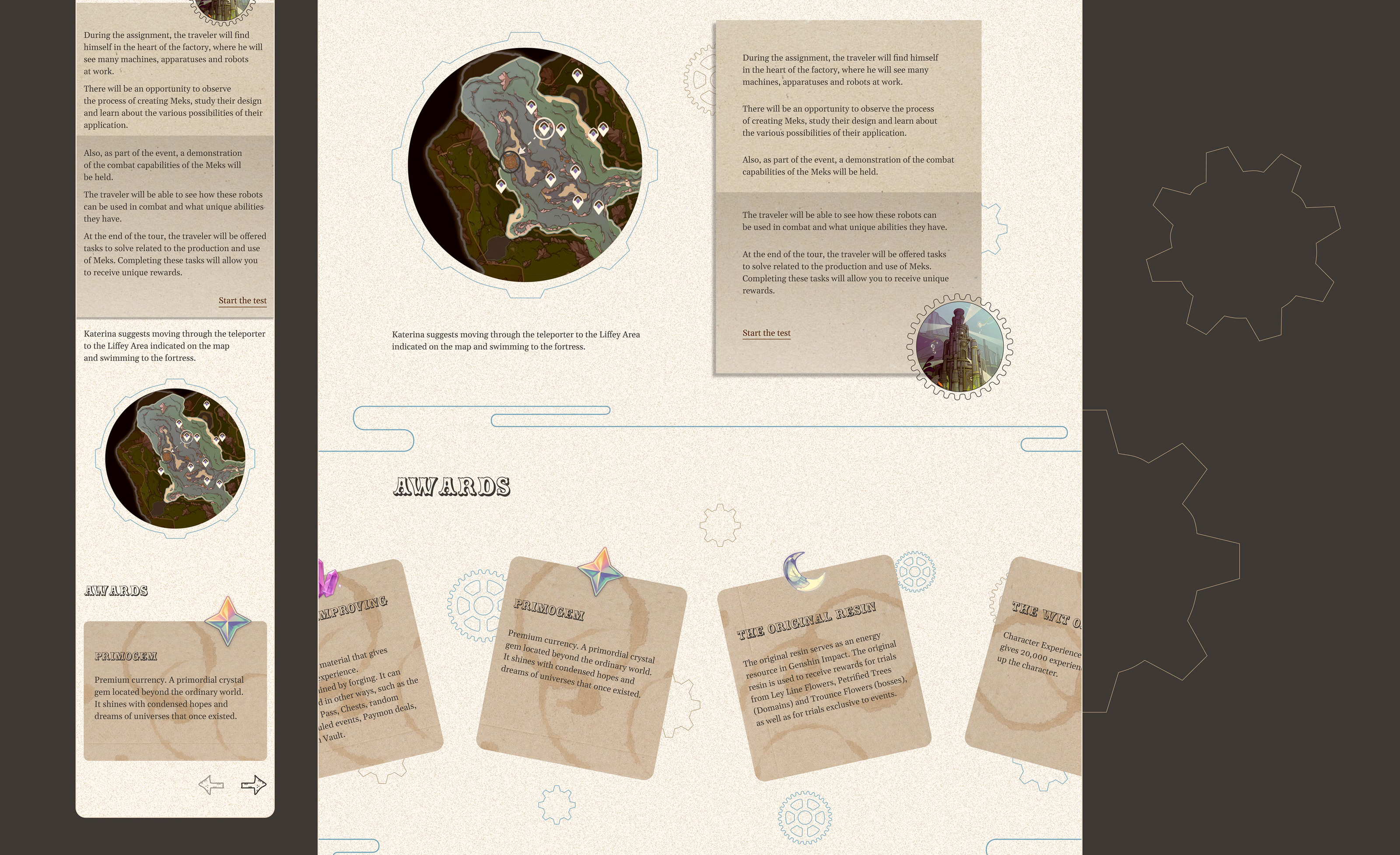 The event at Genshin Impact (UI/UX Design) — Изображение №7 — Интерфейсы, Анимация на Dprofile
