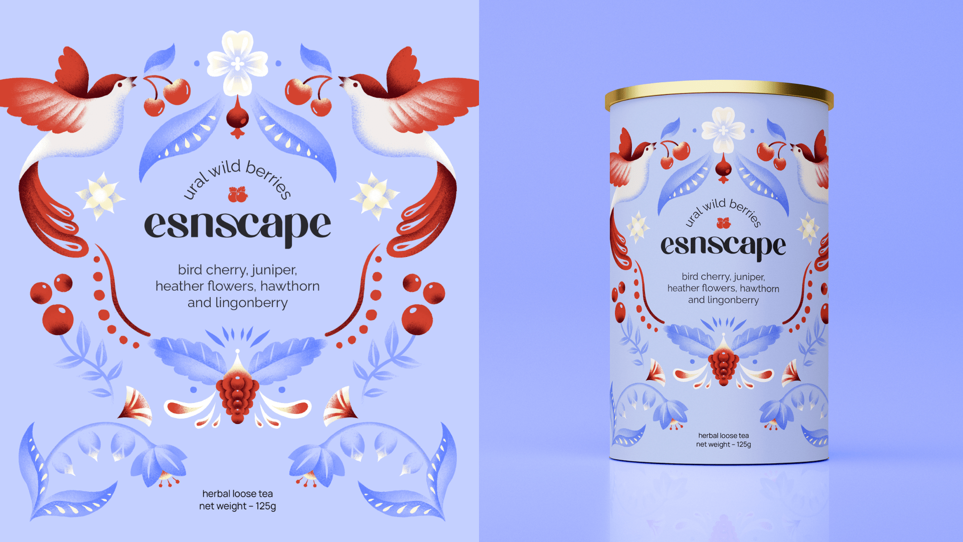 2023 | esnscape tea can design — Изображение №8 — Брендинг, Иллюстрация на Dprofile