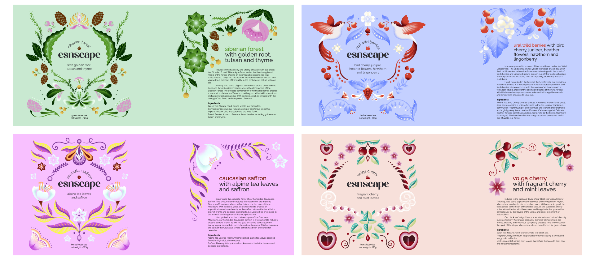 2023 | esnscape tea can design — Изображение №13 — Брендинг, Иллюстрация на Dprofile