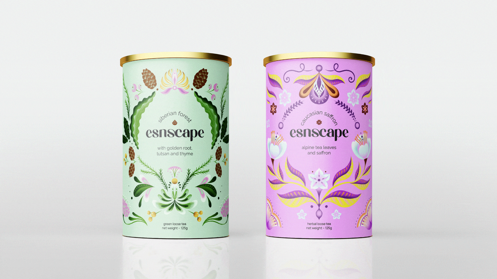 2023 | esnscape tea can design — Изображение №11 — Брендинг, Иллюстрация на Dprofile