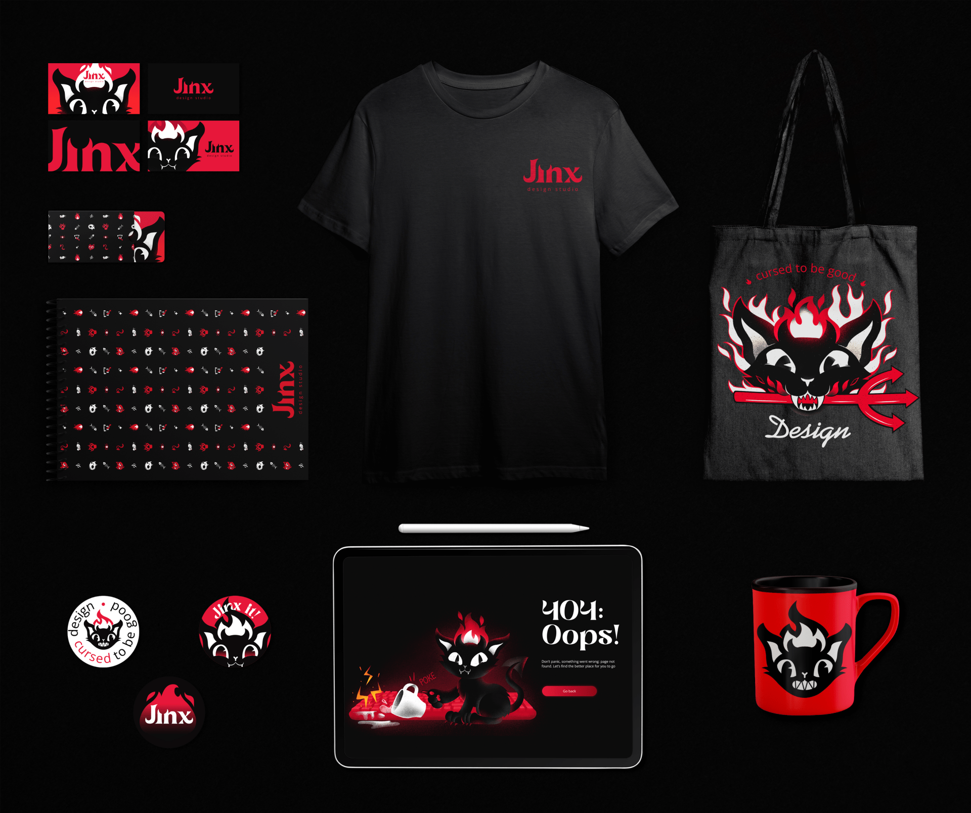 JINX design studio branding — Изображение №15 — Брендинг, Иллюстрация на Dprofile