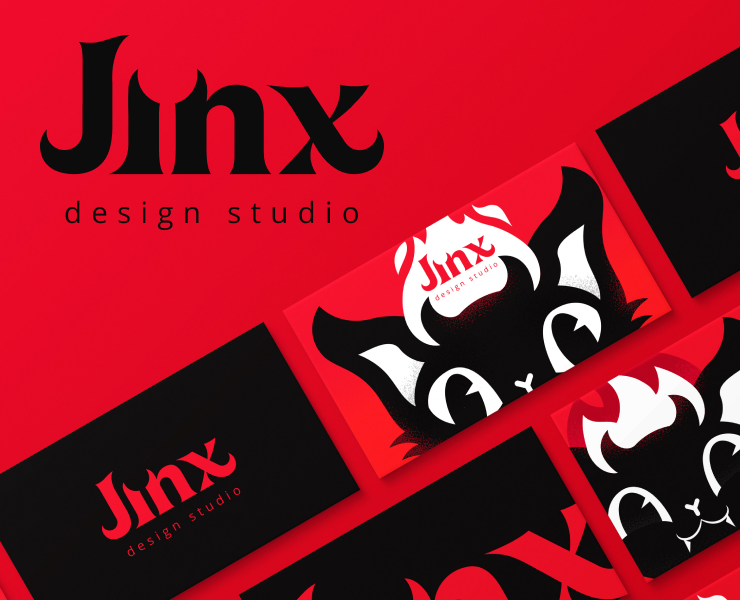 JINX design studio branding — Брендинг, Иллюстрация на Dprofile