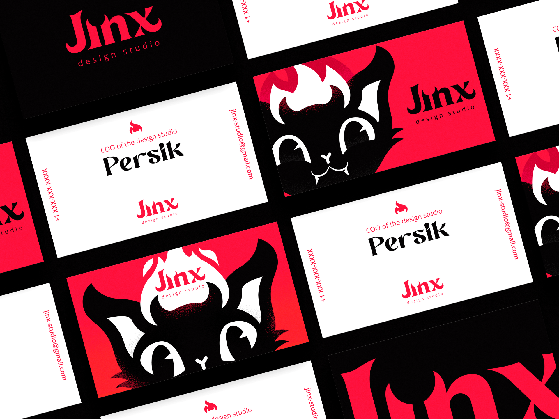 JINX design studio branding — Изображение №9 — Брендинг, Иллюстрация на Dprofile