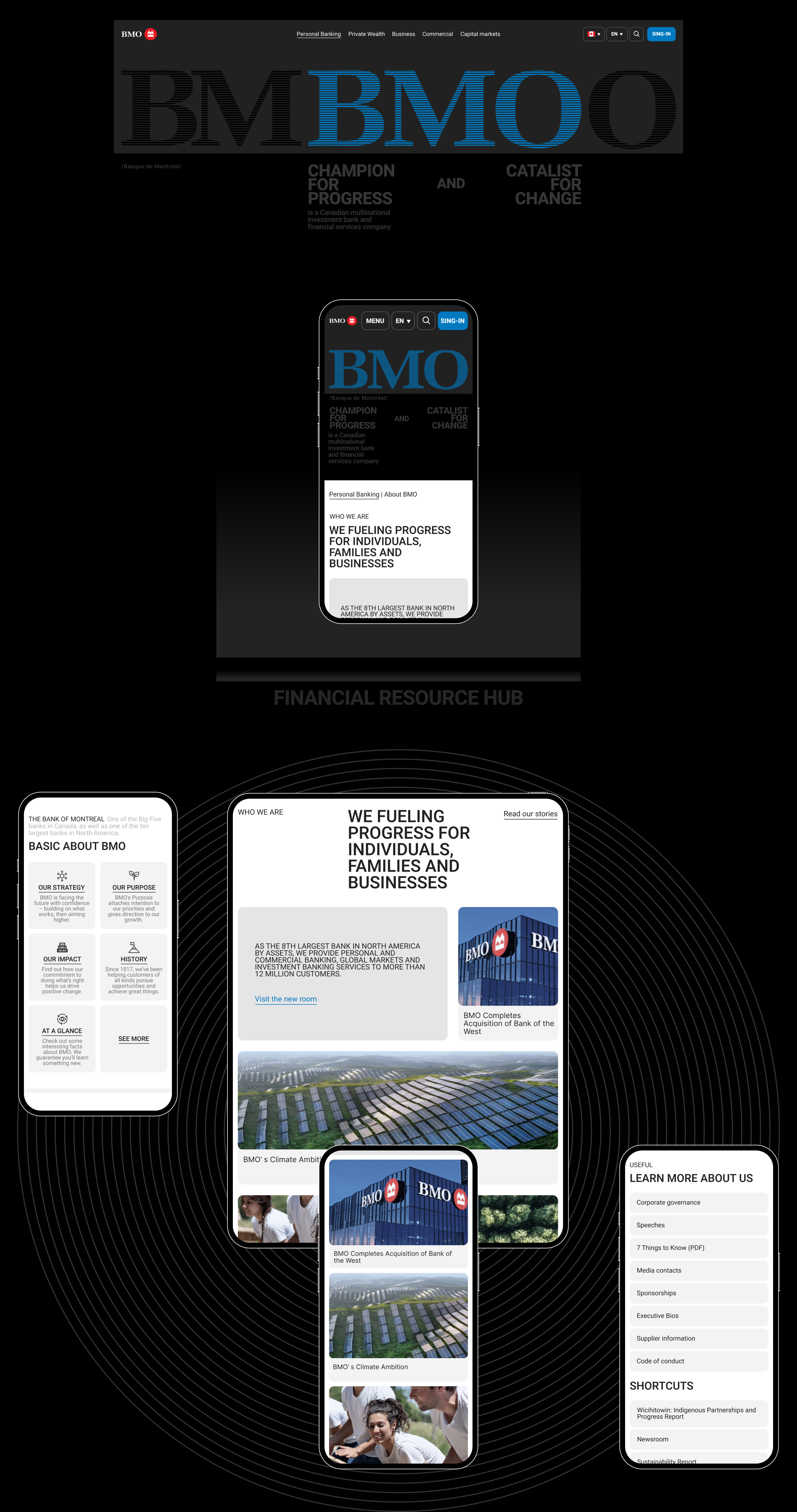 BMO | Corporate Website Redesign — Изображение №9 — Интерфейсы, Анимация на Dprofile