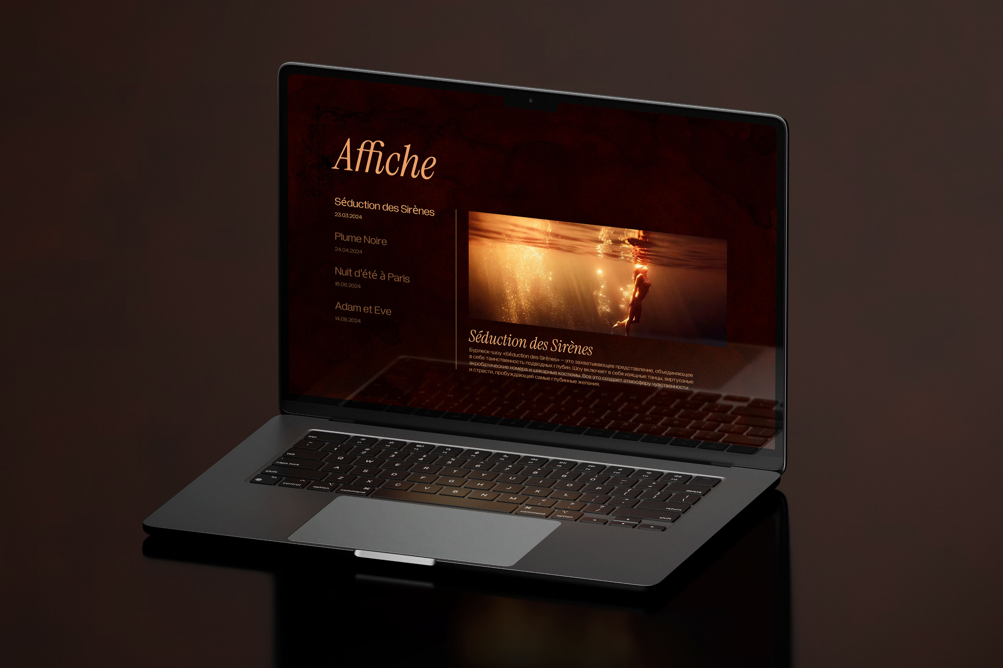 Maison de Plaisir / landing page — Изображение №6 — Интерфейсы на Dprofile