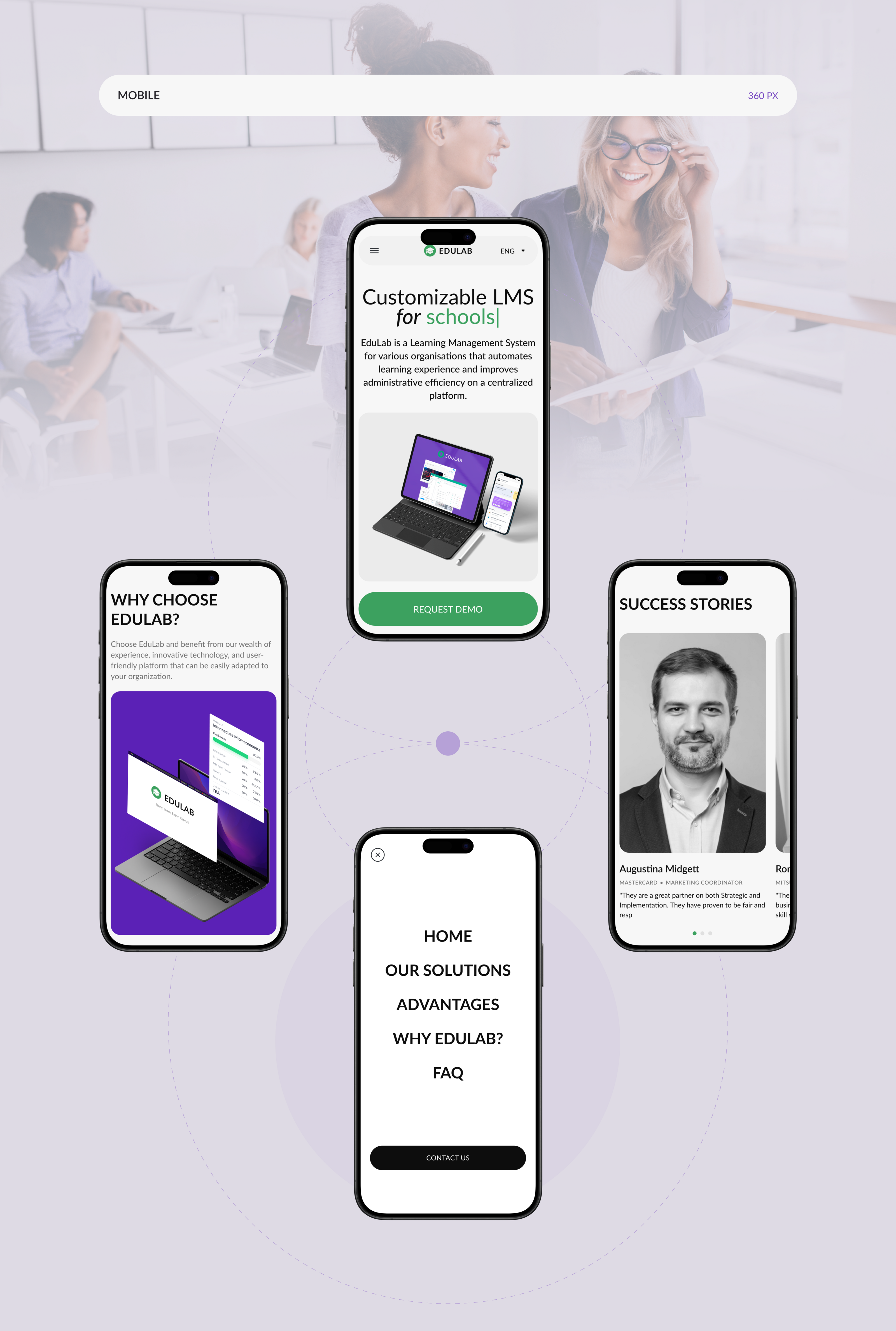 Landing Page for LMS Edulab — Изображение №4 — Интерфейсы на Dprofile