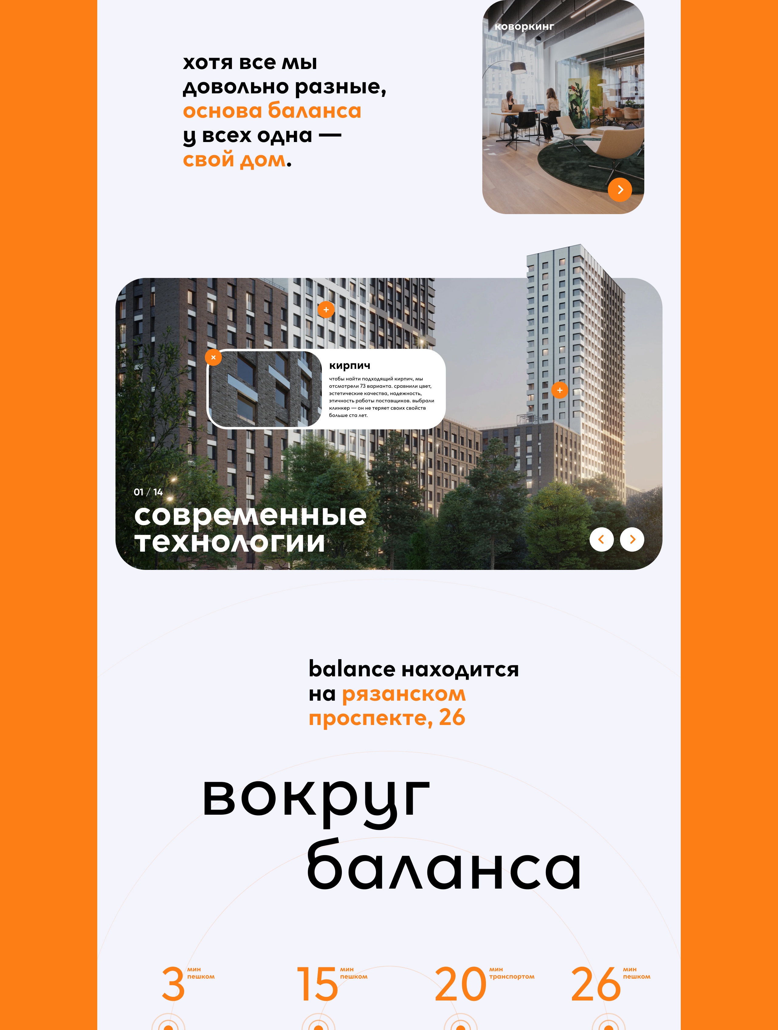 Balance | Сайт для жилого комплекса — Изображение №4 — Интерфейсы на Dprofile