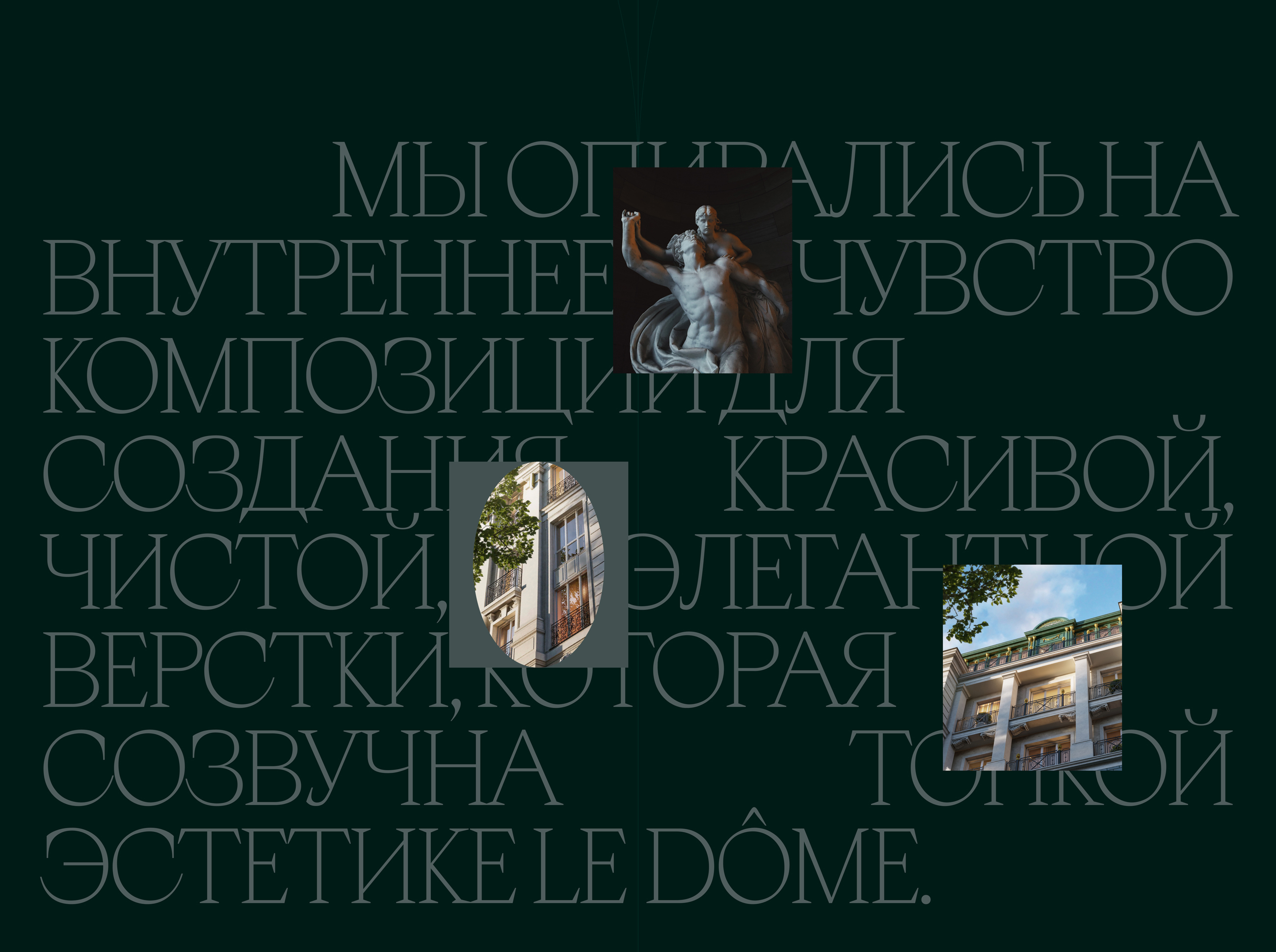 Le Dôme | Промо-сайт для клубного дома делюкс-класса — Изображение №5 — Интерфейсы, Анимация на Dprofile