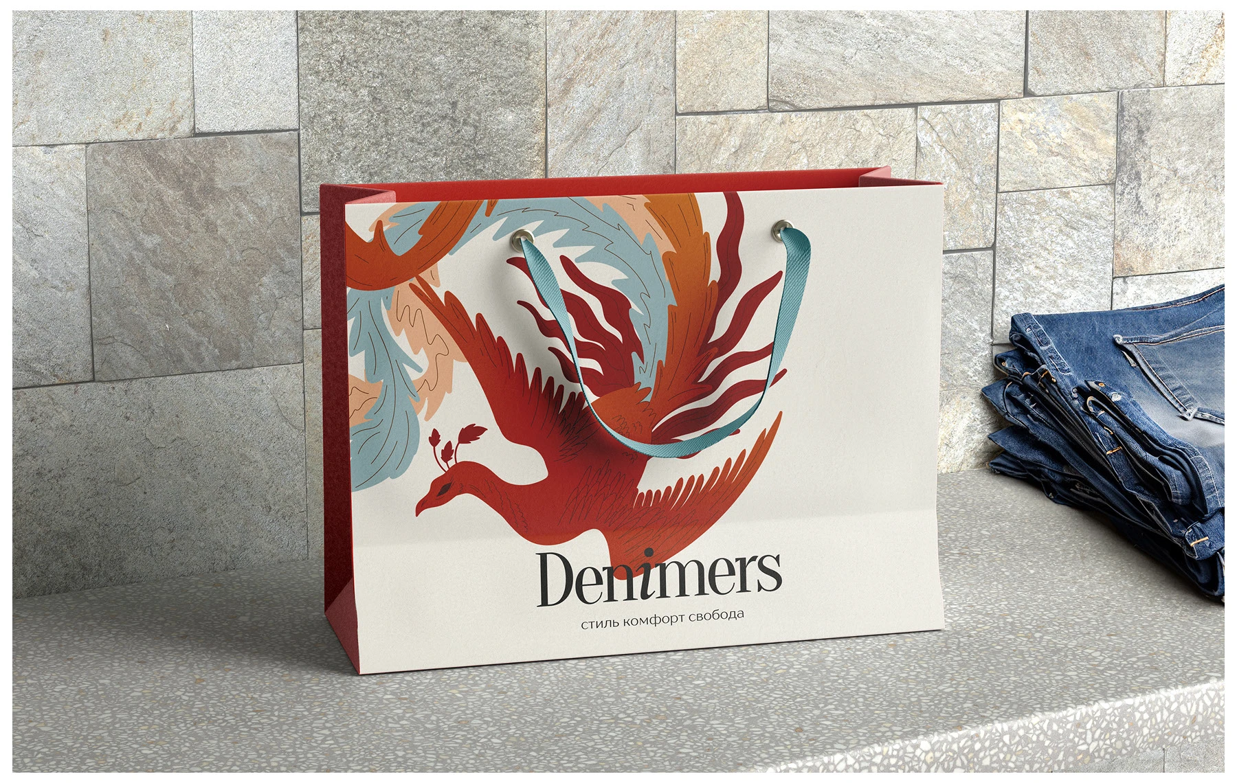 Denimers — айдентика для джинсового бренда — Изображение №6 — Брендинг, Иллюстрация на Dprofile