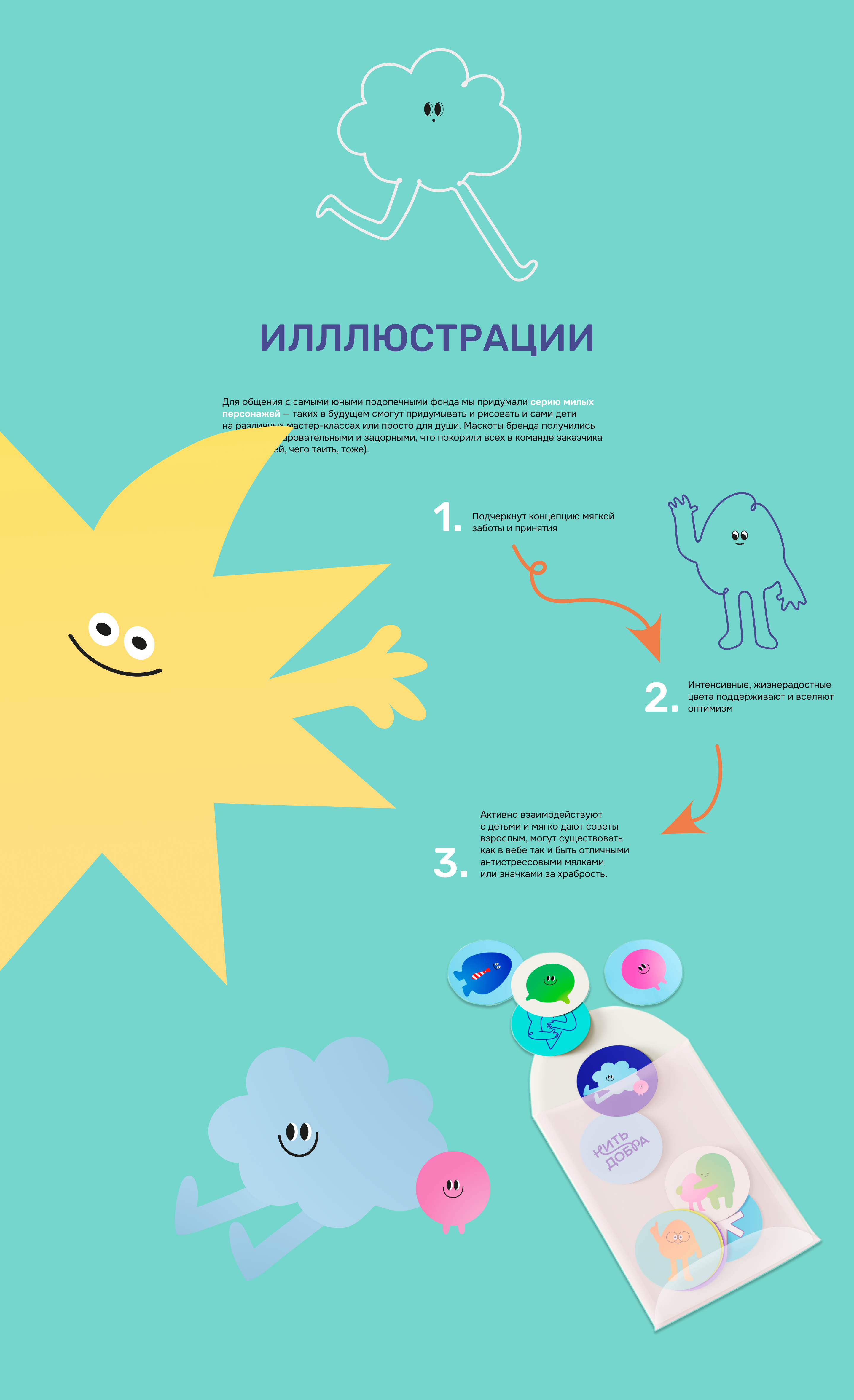 То, что связывает судьбы: ребрендинг для фонда «Нить добра» — Изображение №9 — Брендинг, Иллюстрация на Dprofile