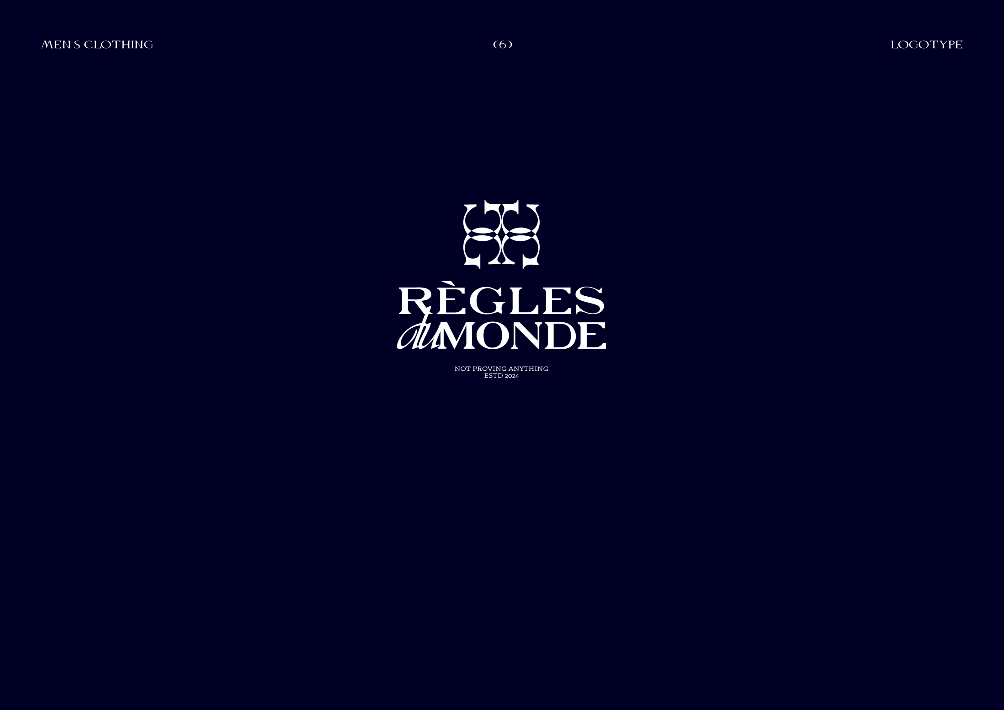 REGLES DU MONDE | Men's clothing brand — Изображение №12 — Брендинг на Dprofile